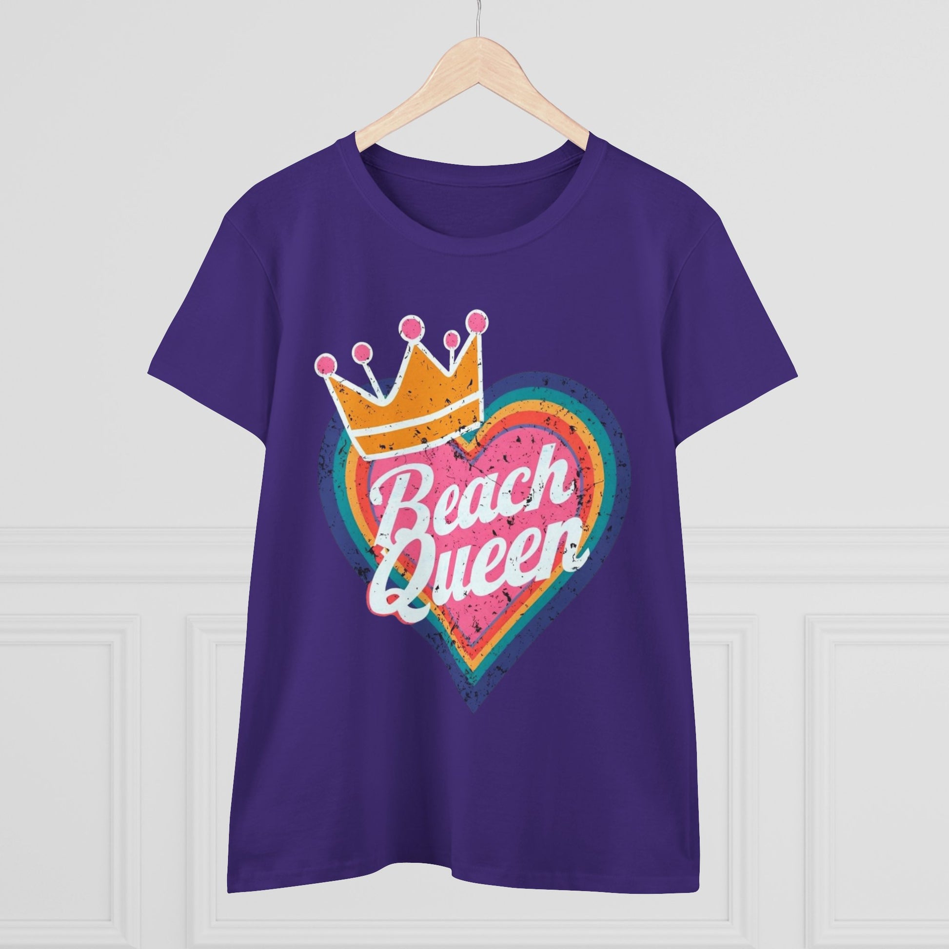 Beach Queen T-Shirt, Summer Vibes Tee, Vacation Shirt, Gift for Beach Lovers, Fun Retro Graphic Tee fun coastal tea for her