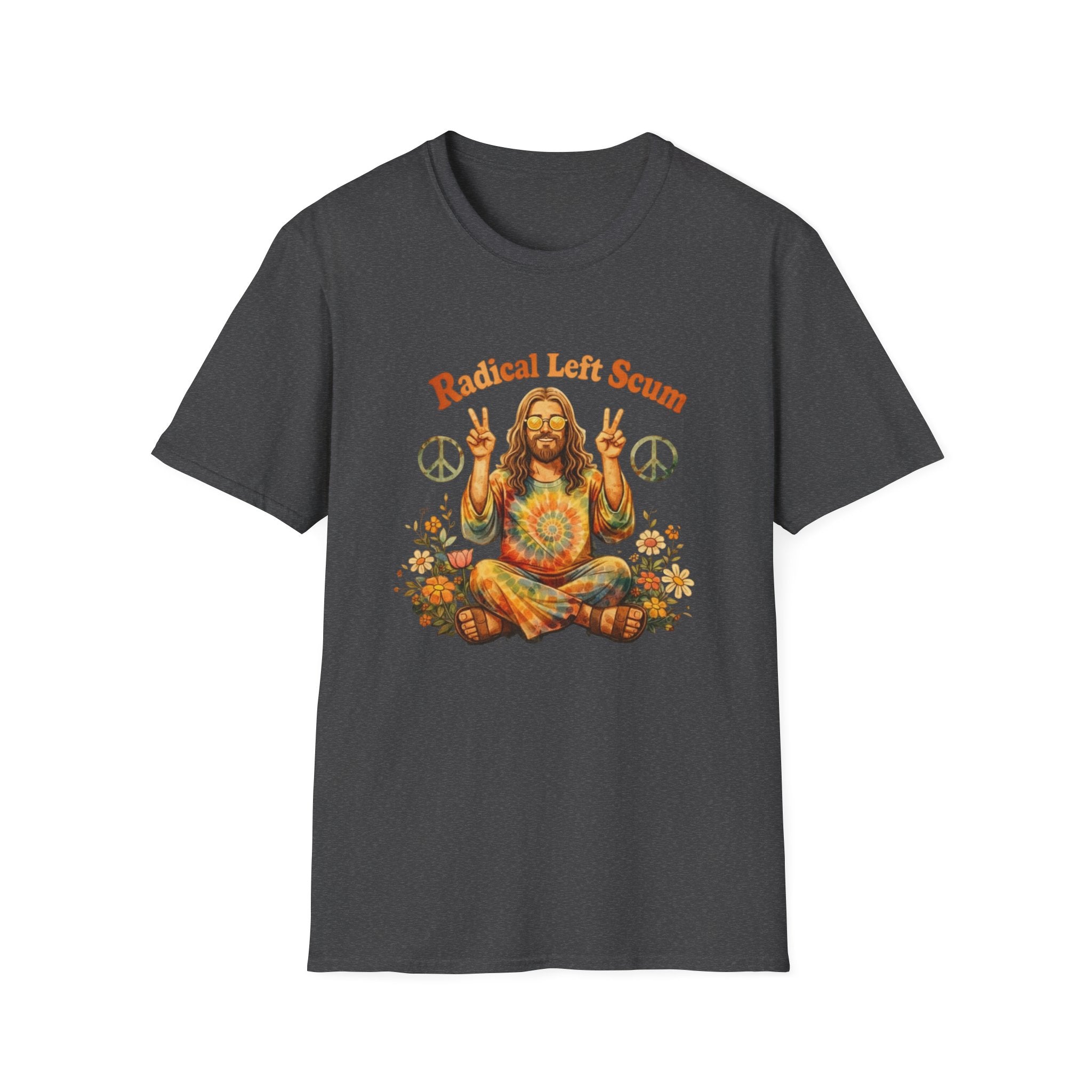 Radical Left Scum Hippie Peace Meditation T-Shirt