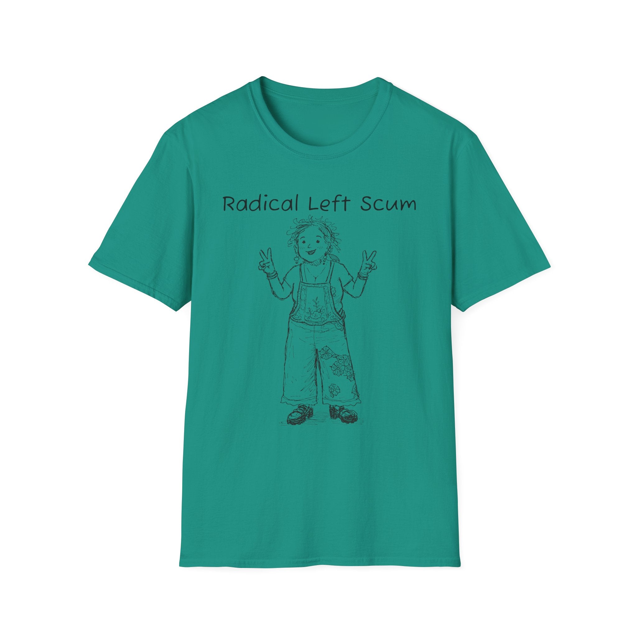 Radical Left Scum T-Shirt — Provocative Political Graphic Tee Anti Trump Streetwear