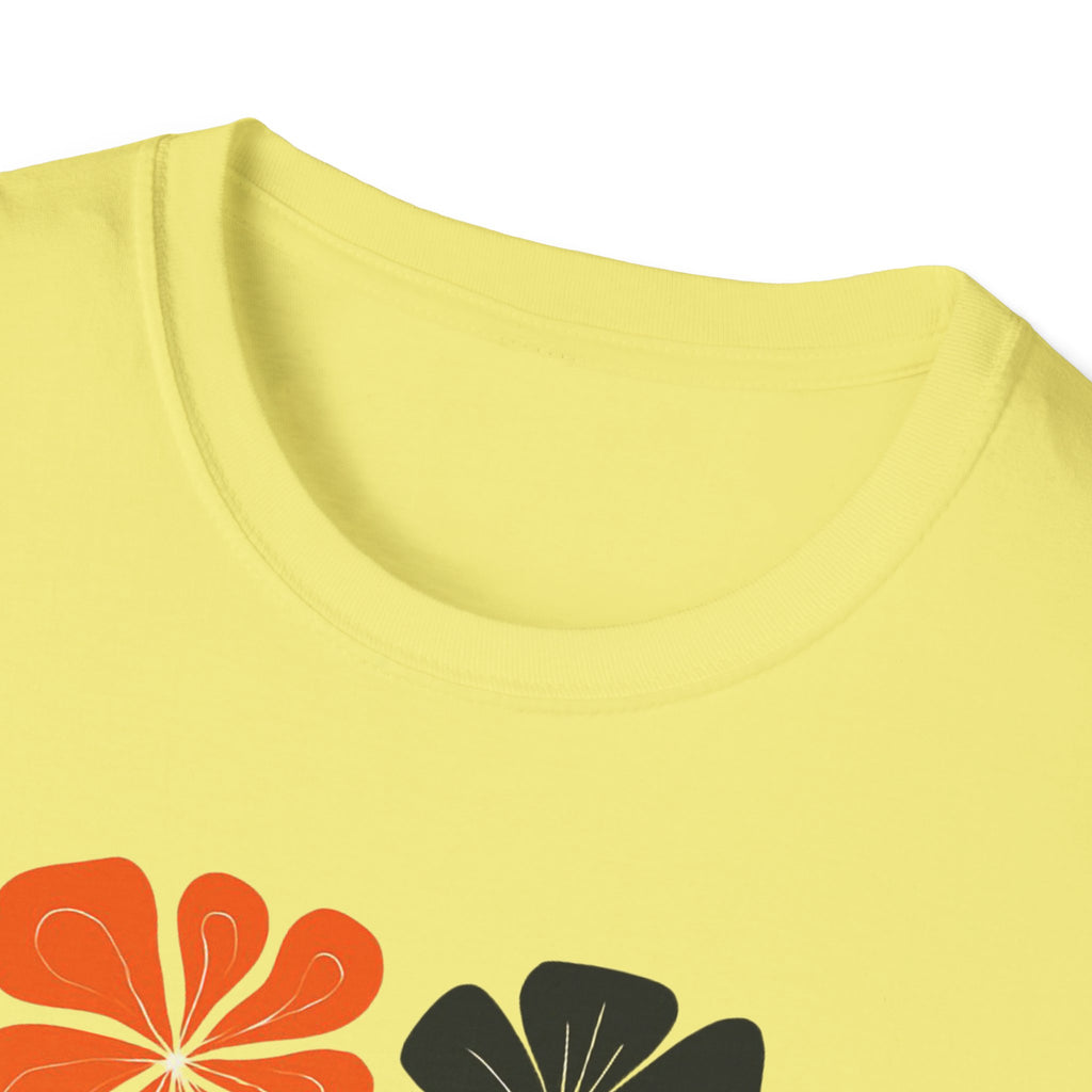 Raising wild flowers, one tantrum at a time Mom Life Unisex Softstyle T-Shirt, Gifts for Toddler Moms, Raising Wildflowers, floral  Apparel