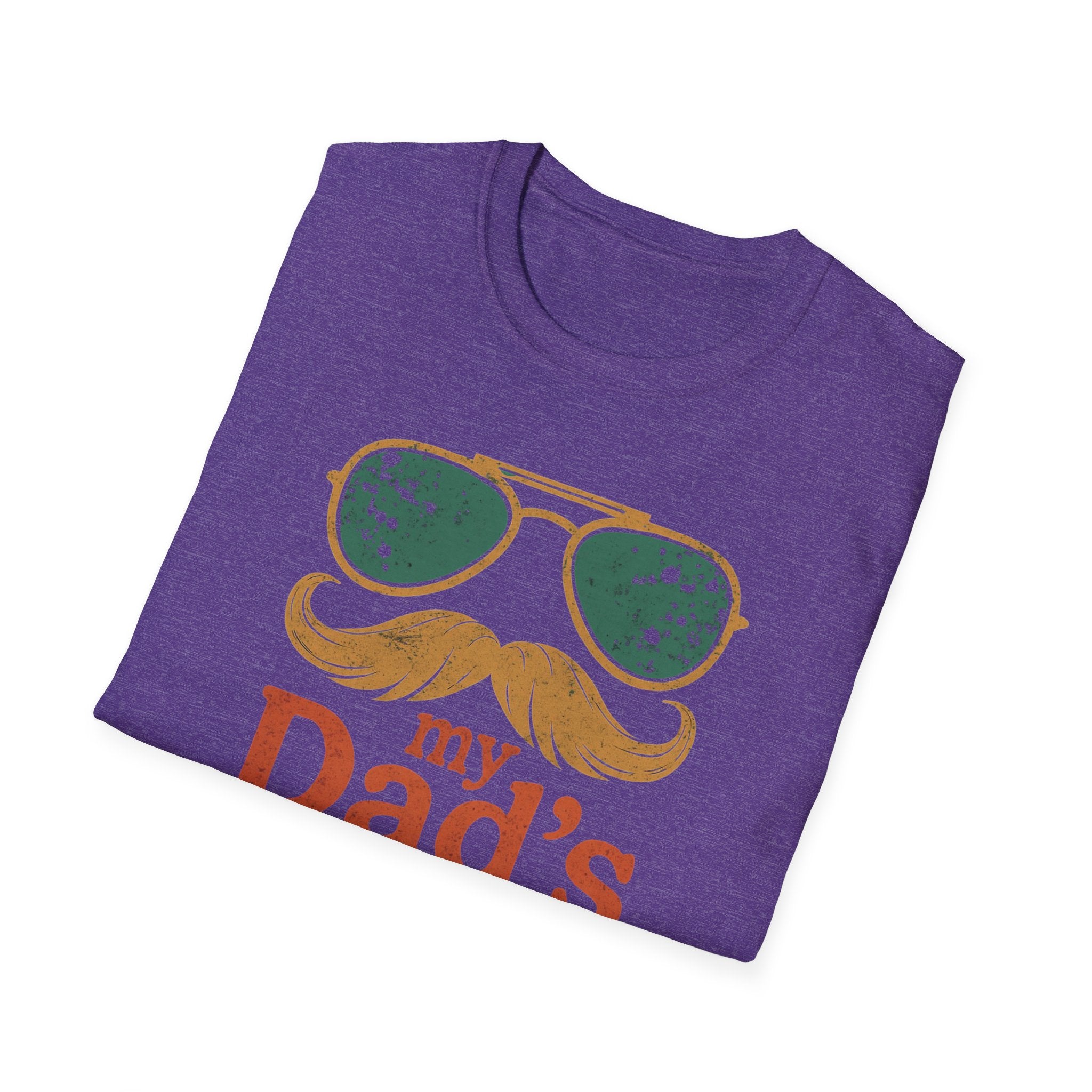 Dad's Pronouns was/were Unisex Softstyle T-Shirt bad dad gift