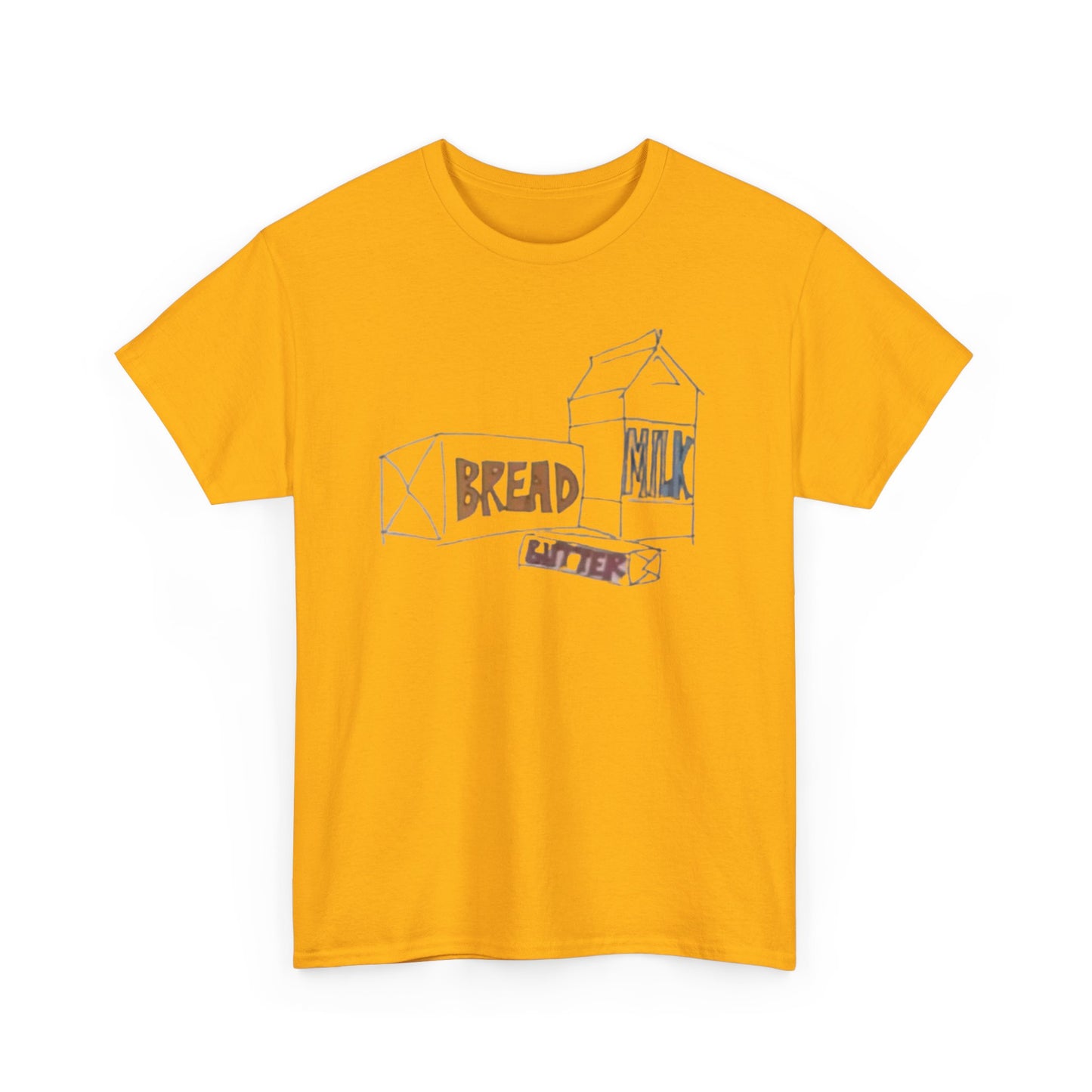 Bread Milk Butter Unisex Heavy Cotton Tee