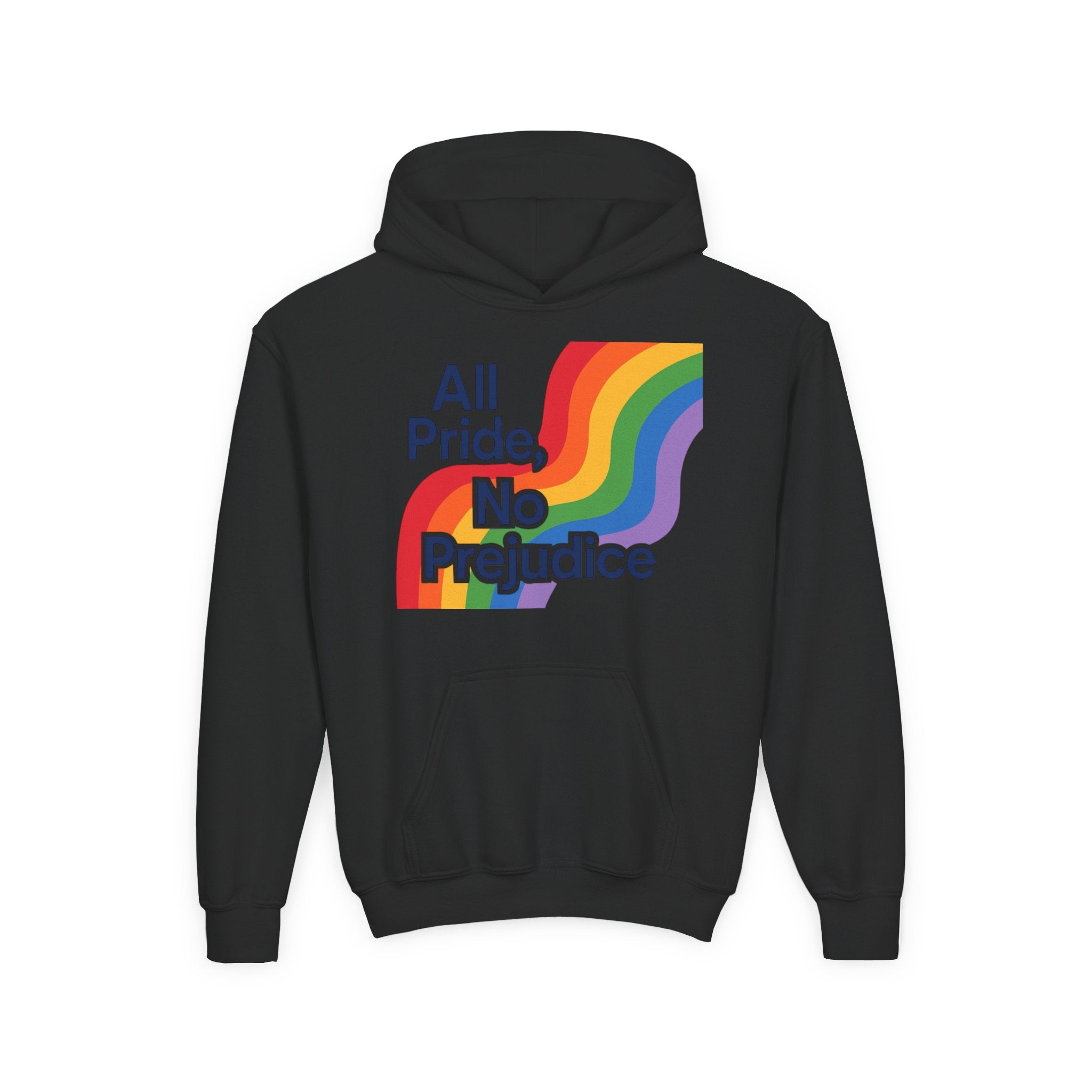 Pride-Themed Youth Hoodie - All Pride, No Prejudice, LGBTQIA+ Apparel, Comfortable Sweatshirt, Gift for Pride Day, Inclusive Fashion, [...]