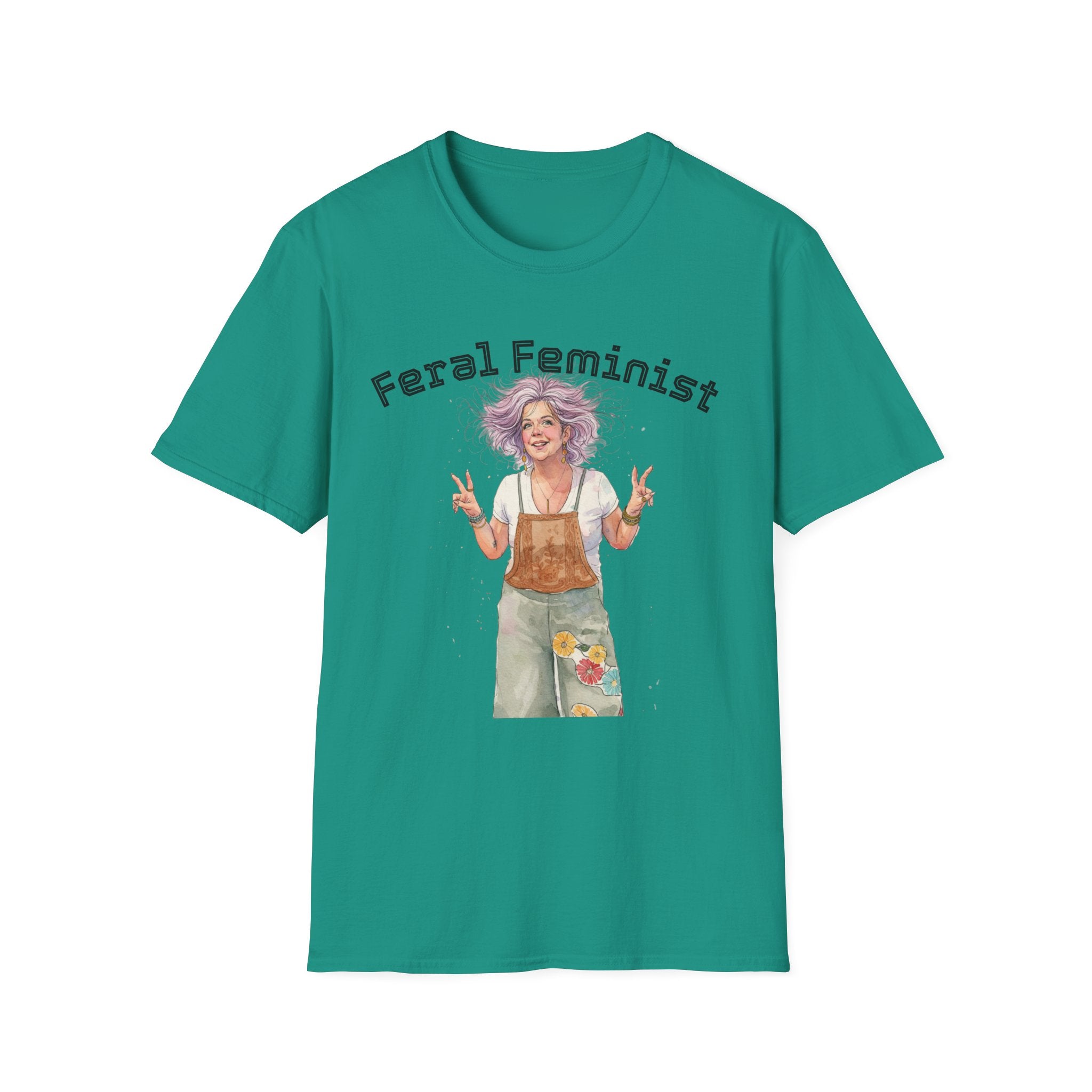 Feral Feminist Boho T-Shirt — Hippie Feminist Graphic Tee
