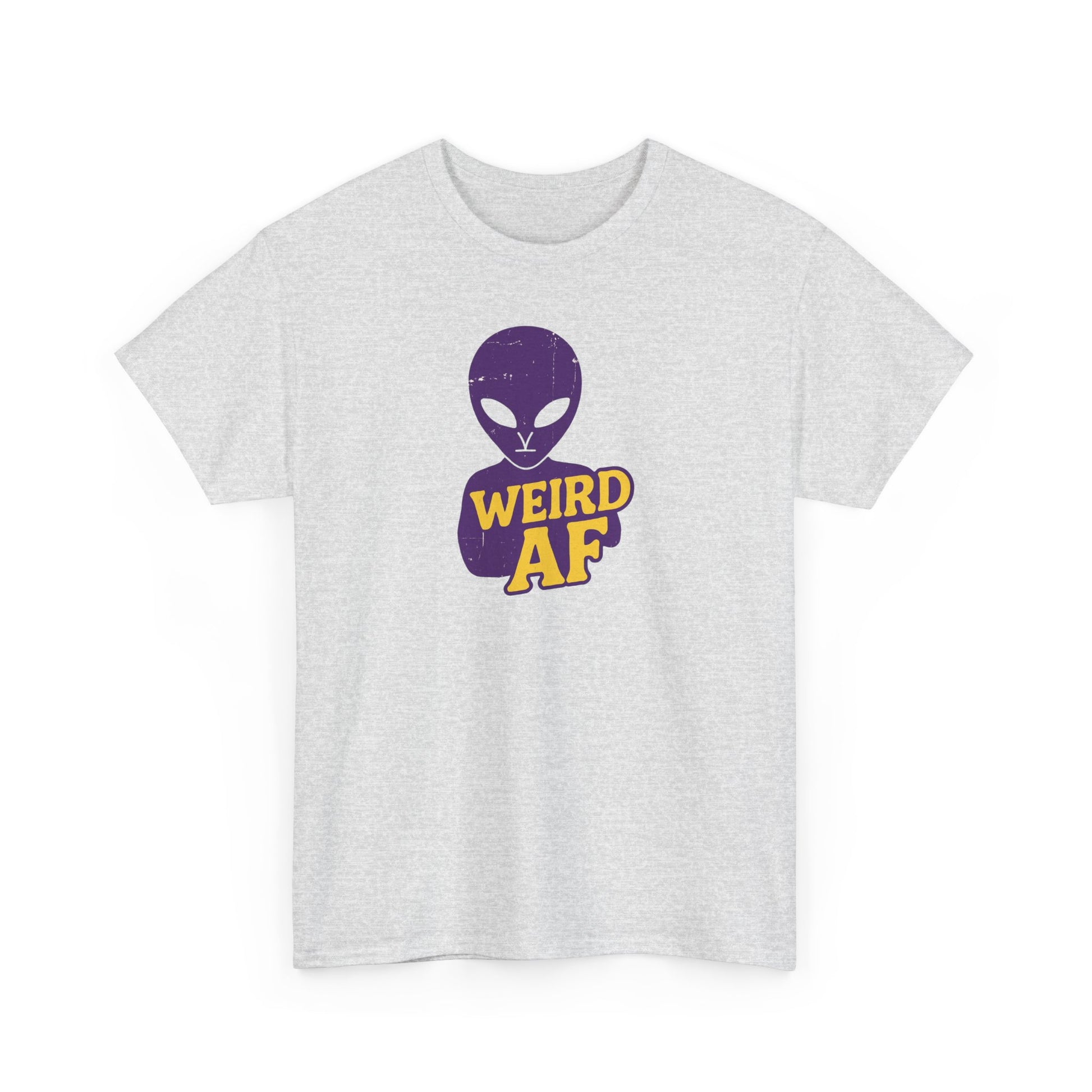 Weird AF Alien Tee, Unisex Graphic T-Shirt, Fun Casual Wear, Gift for Sci-Fi Lovers, Quirky Humor Apparel