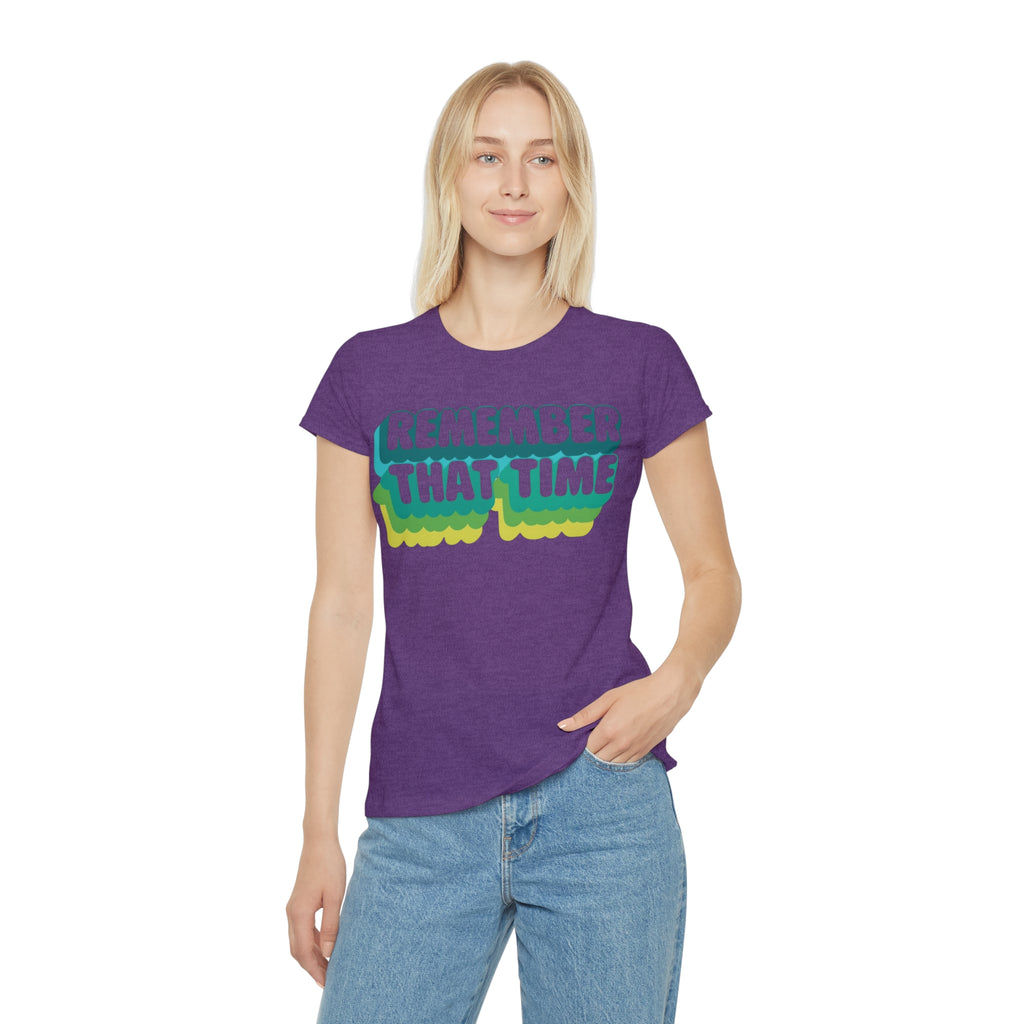 Womens Retro Graphic Tee, Remember That Time TShirt, Vintage Style Shirt, Casual Womens Top, Gift for Friends, Nostalgic Apparel