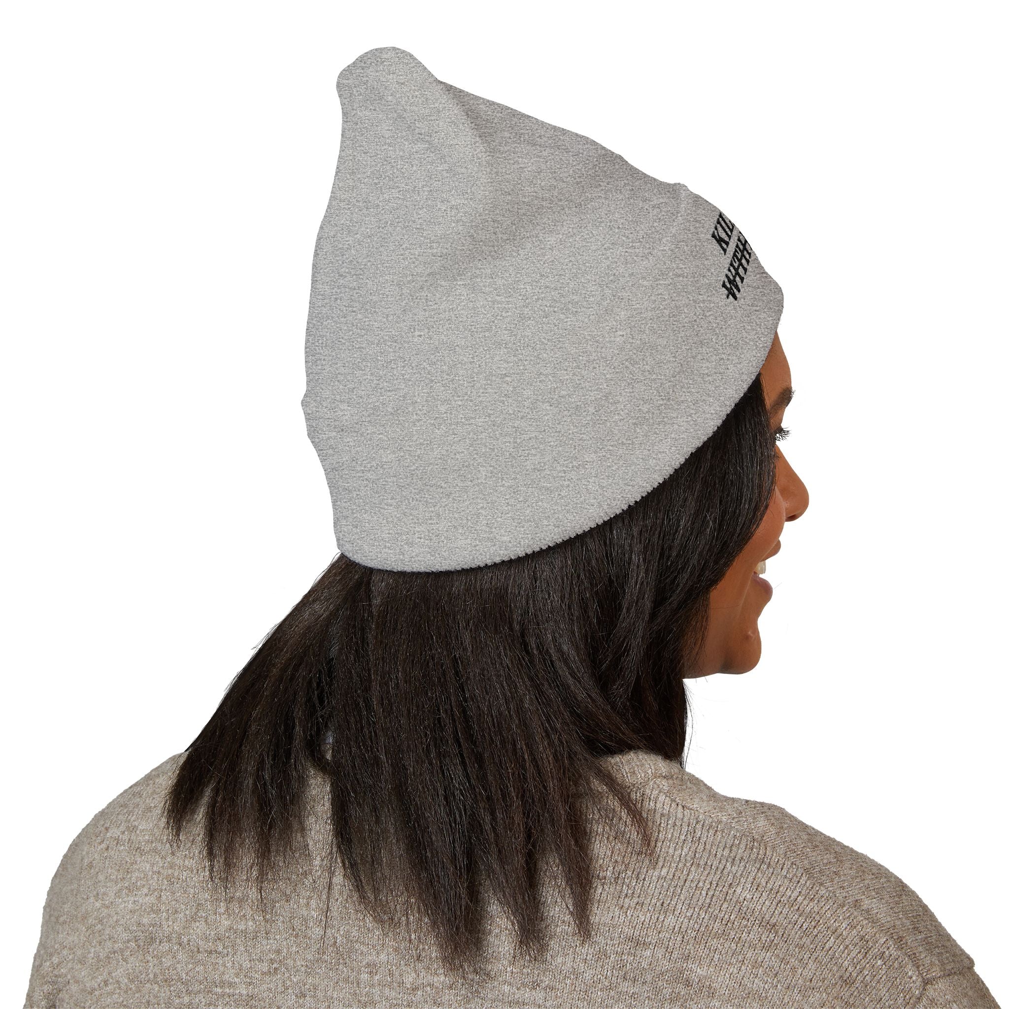 Kill Them With Kindness Embroidered Beanie — Classic Cuffed Beanie