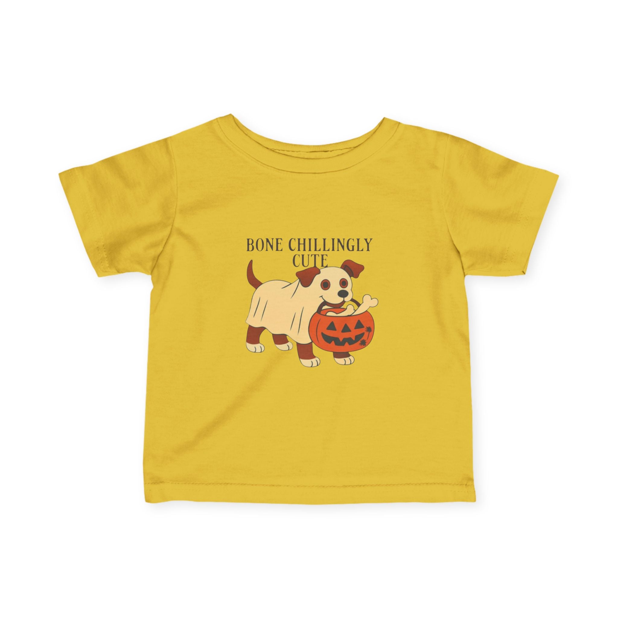 Halloween Dog Graphic Infant Tee, Cute Pumpkin Shirt, Baby Halloween Outfit, Funny Dog Tee, Toddler Fall Apparel