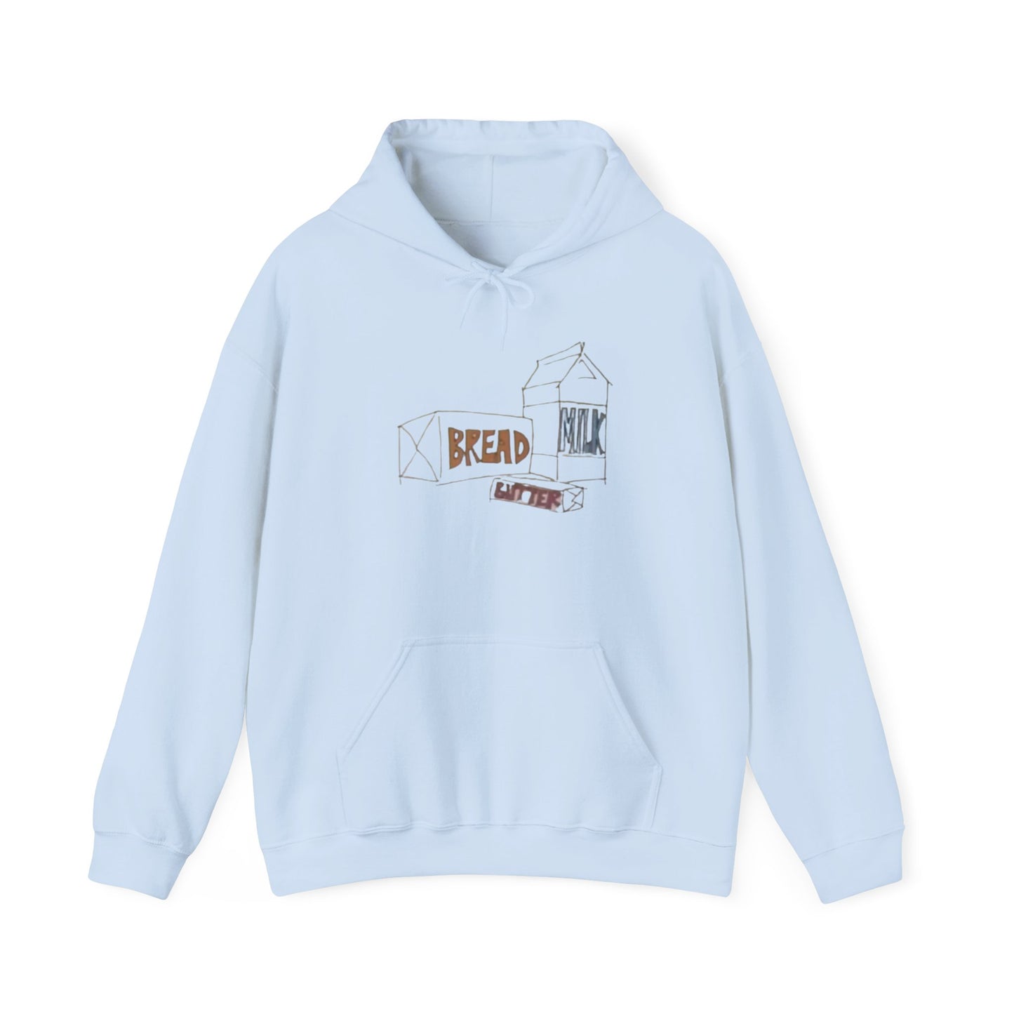 Hooded Sweatshirt - Nostalgic Sesame Street Bread Milk Butter Design