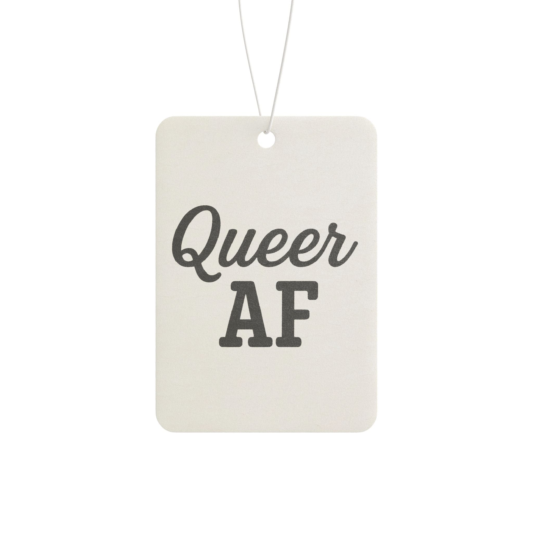 Car Air Freshener — "Queer AF" Scented Pride Car Accessory