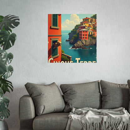 Poster: Cinque Terre Extraterrestrial Travel