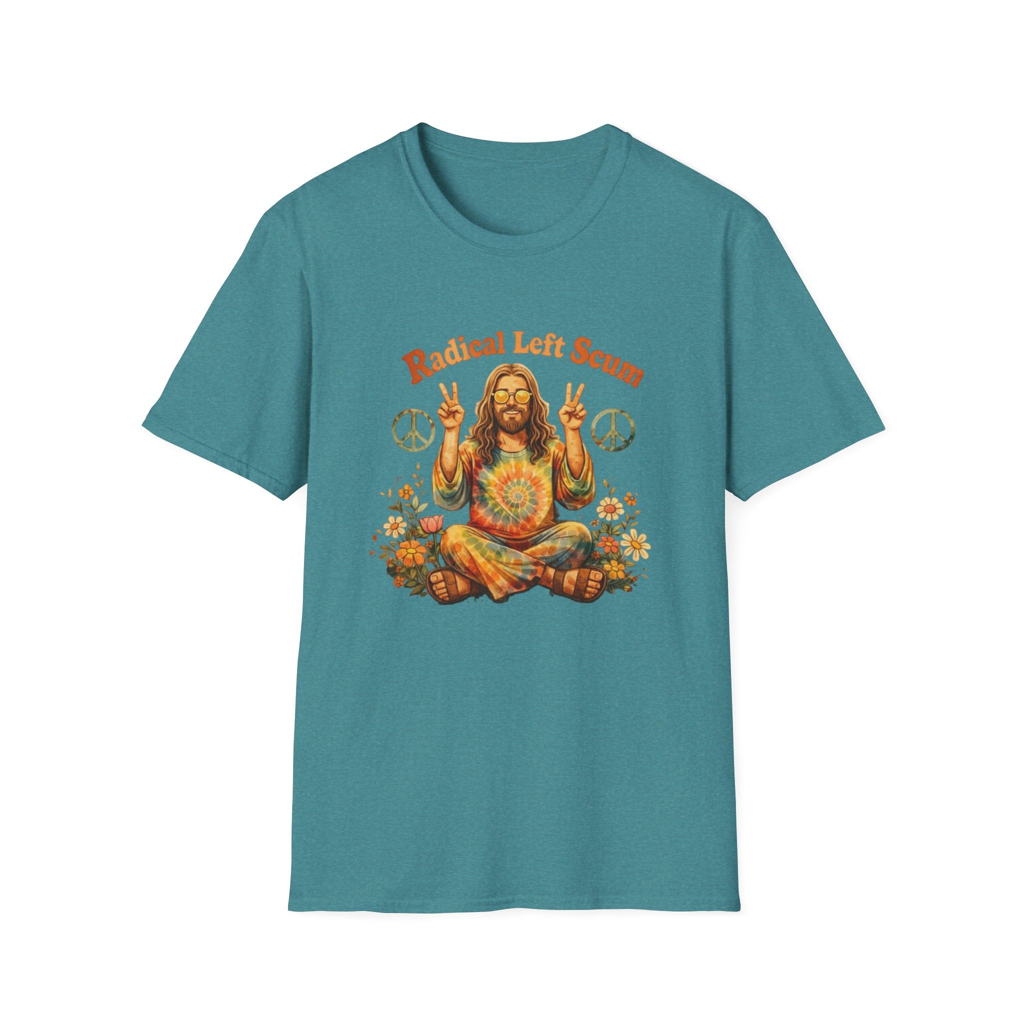 Radical Left Scum Hippie Peace Meditation T-Shirt