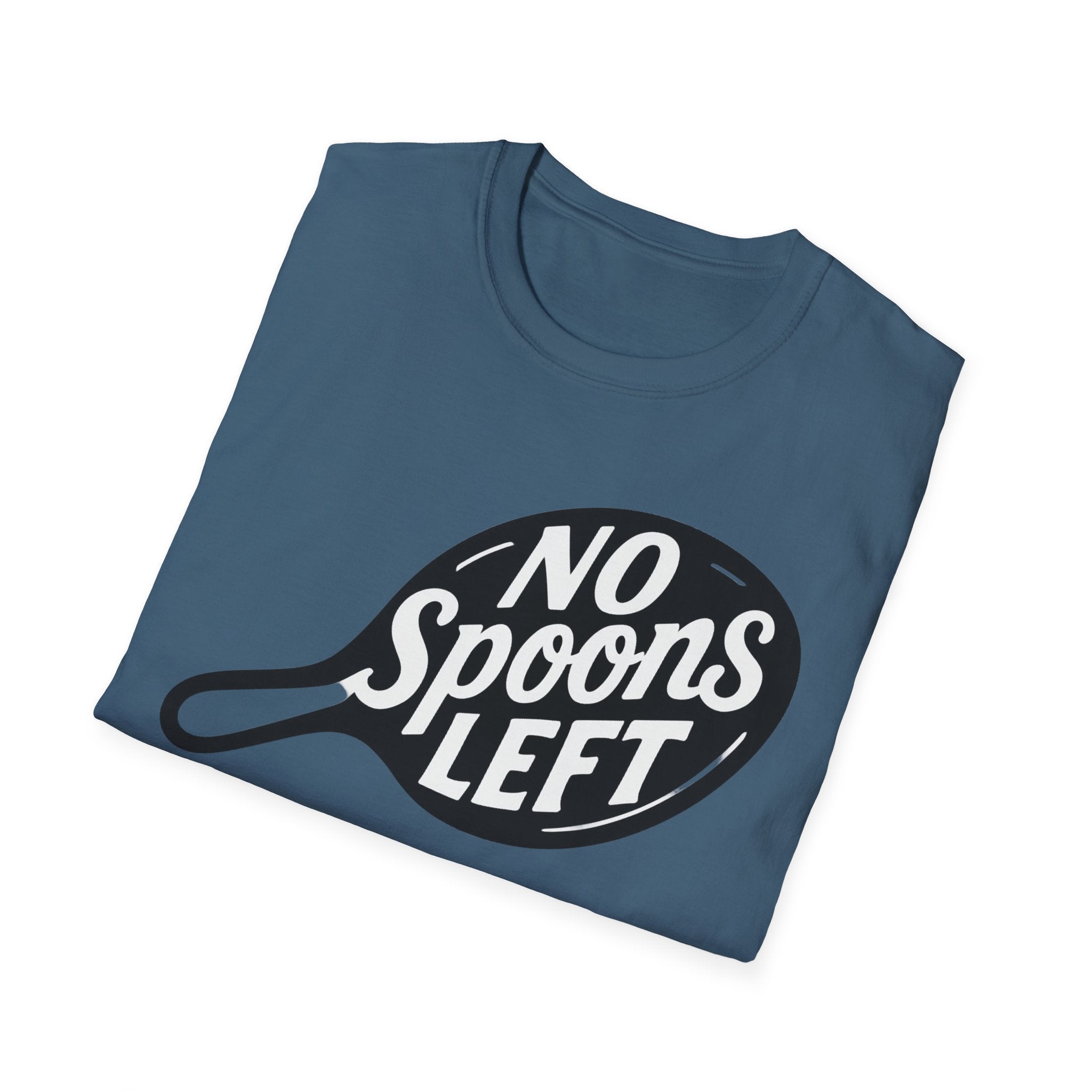 No spoons left chronic Illness Awareness Unisex Soft T-Shirt, Spoonie Shirt, Invisible Health Conditions Tee, Chronic Illness Support Top