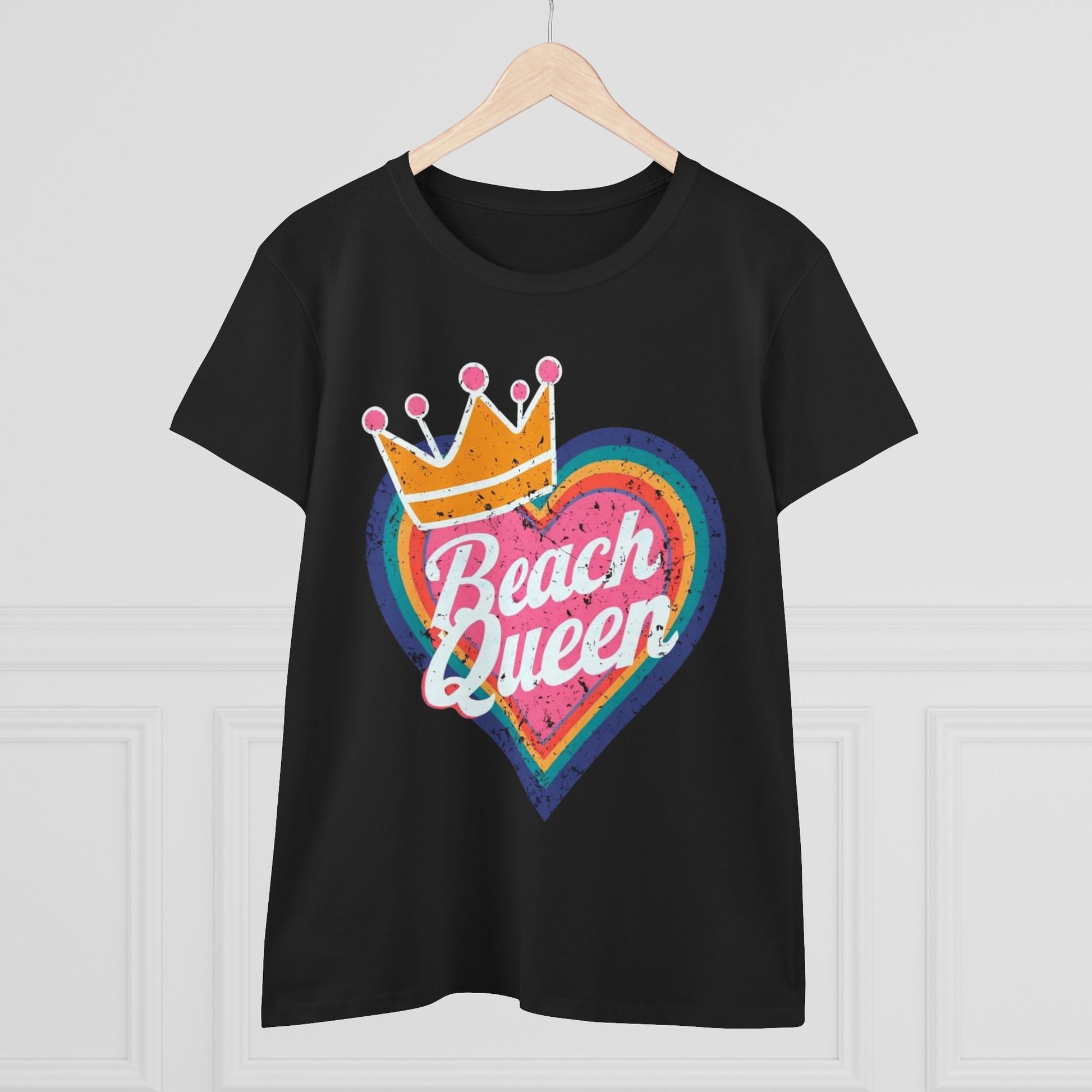 Beach Queen T-Shirt, Summer Vibes Tee, Vacation Shirt, Gift for Beach Lovers, Fun Retro Graphic Tee fun coastal tea for her