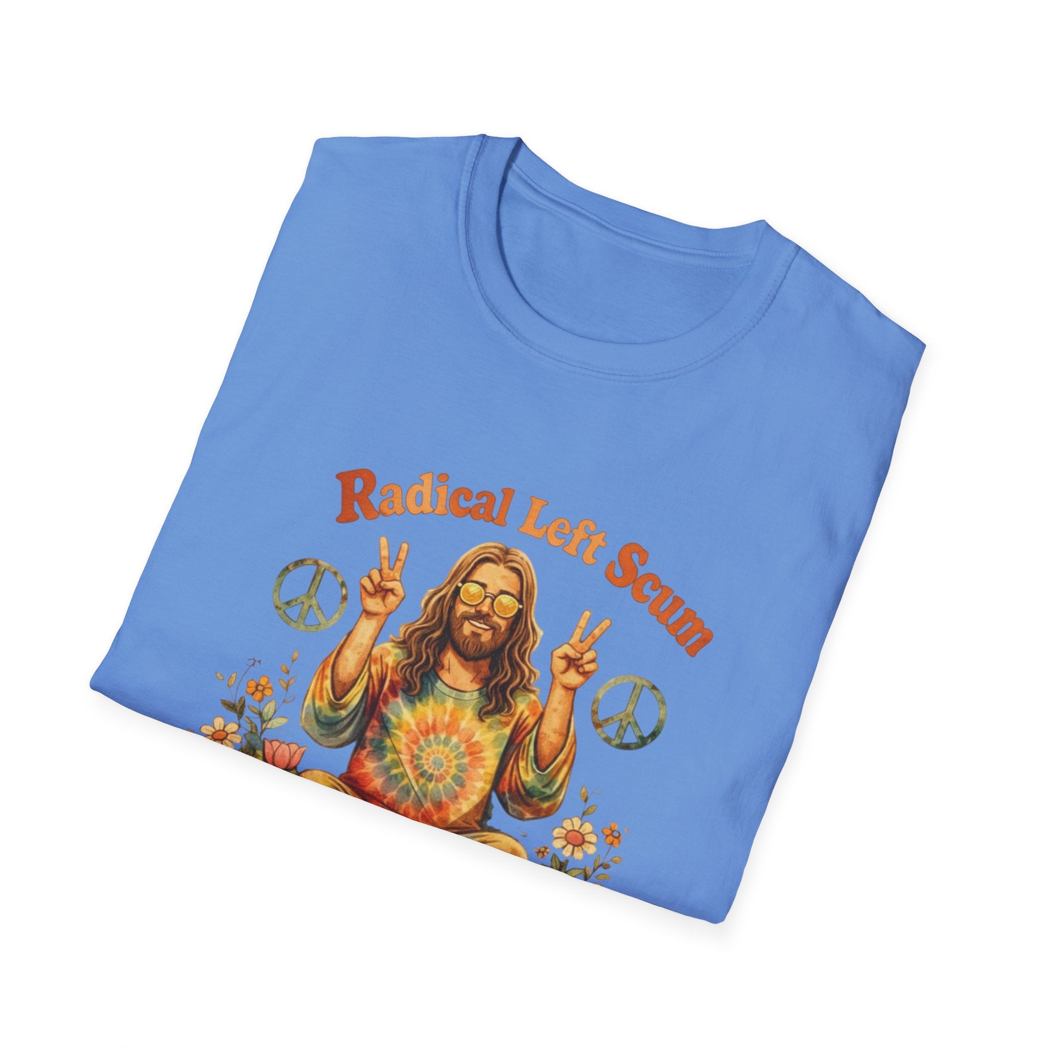 Radical Left Scum Hippie Peace Meditation T-Shirt