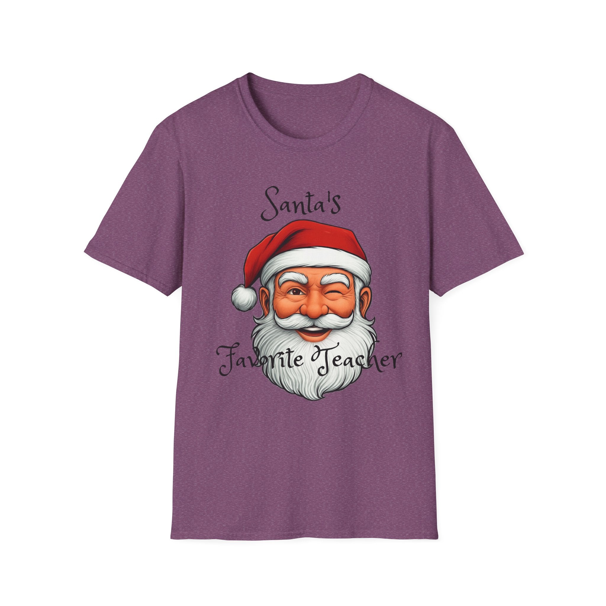 Christmas Teacher Gifts, Santa's Favorite Teacher Tee, Holiday School Apparel, Teacher Appreciation Shirt, Teacher Christmas Present, Unisex