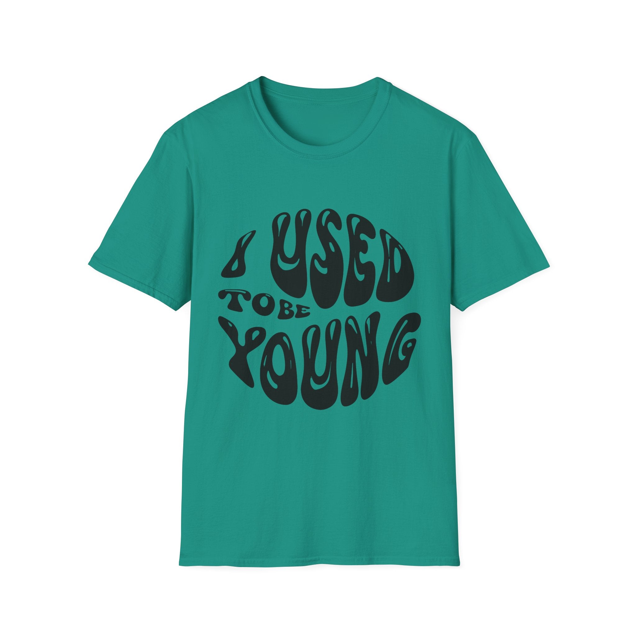 I used to be young Vintage Vibes Unisex Softstyle T-Shirt, Nostalgic Shirt, Retro Tee, Classic Graphic Tee, Throwback T-Shirt