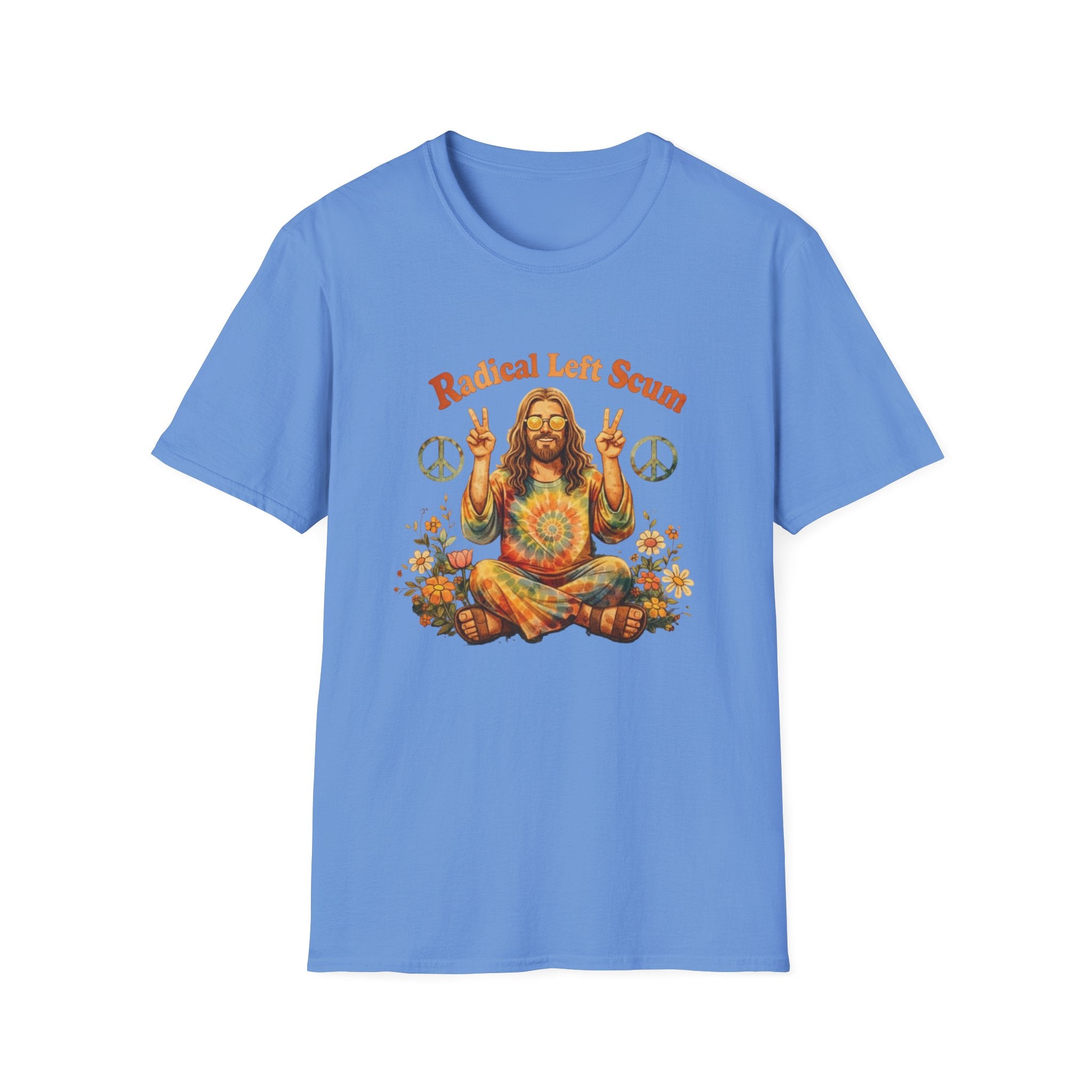 Radical Left Scum Hippie Peace Meditation T-Shirt