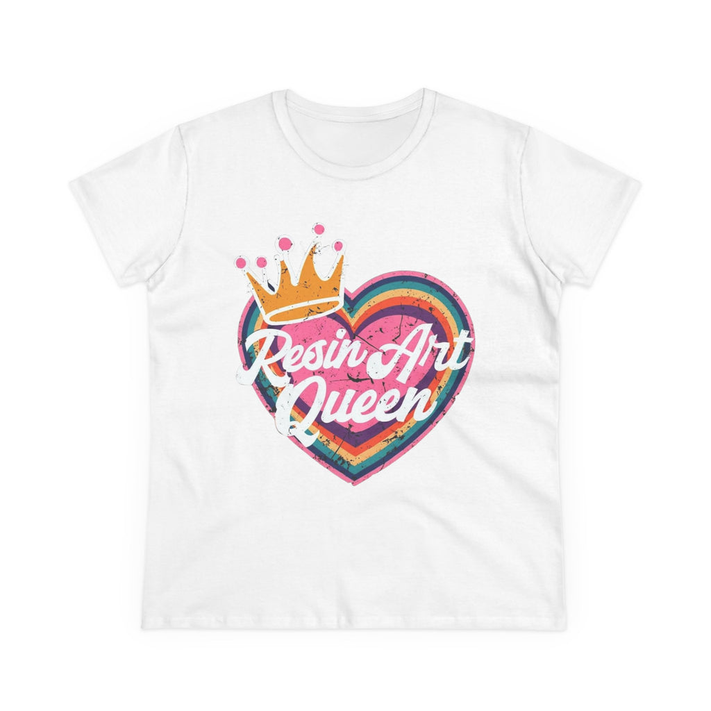 Resin Art Queen Tee - Fun, Colorful Cotton Shirt for Art Lovers, Gifts, Festivals, Home Parties, Creative Outfits