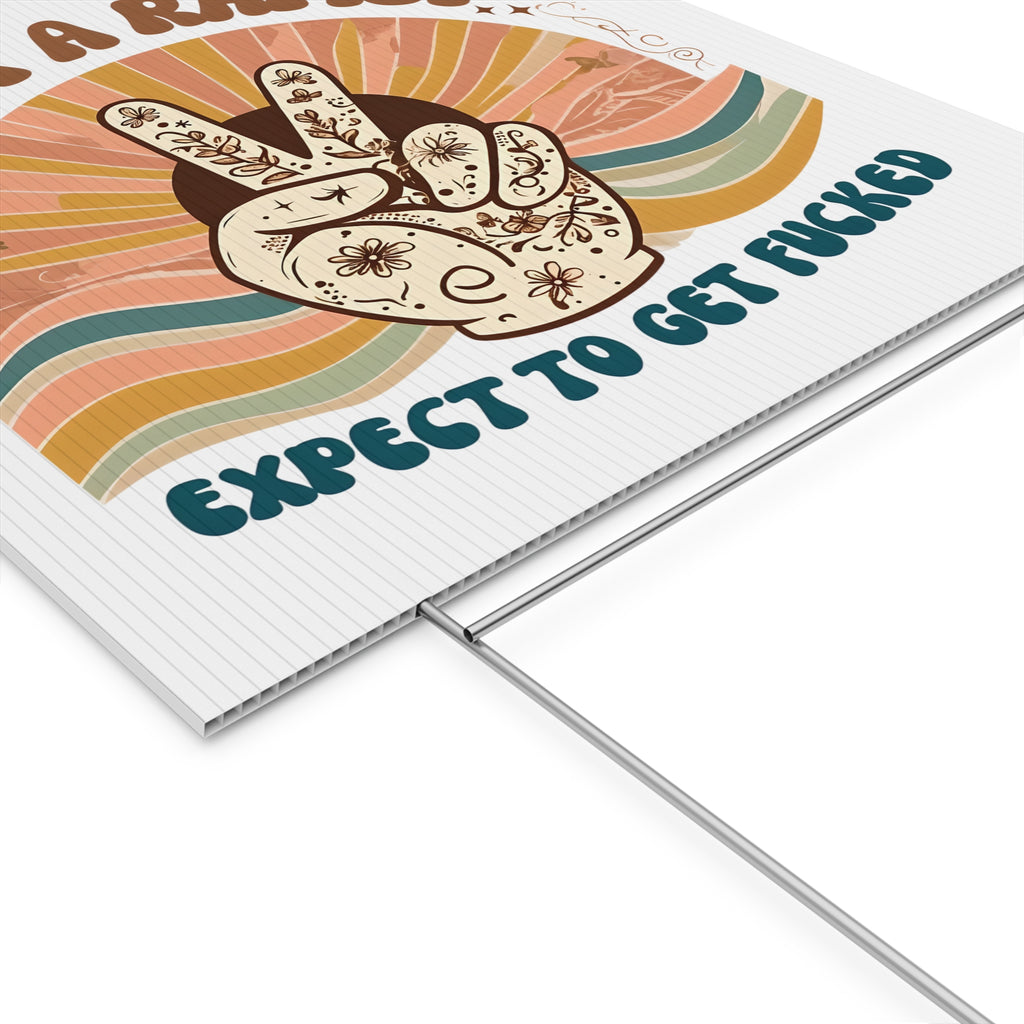 Elect A Rapist Yard Sign, Political Lawn Decor, Activism Sign, Protest Yard Art, Election Campaign Sign