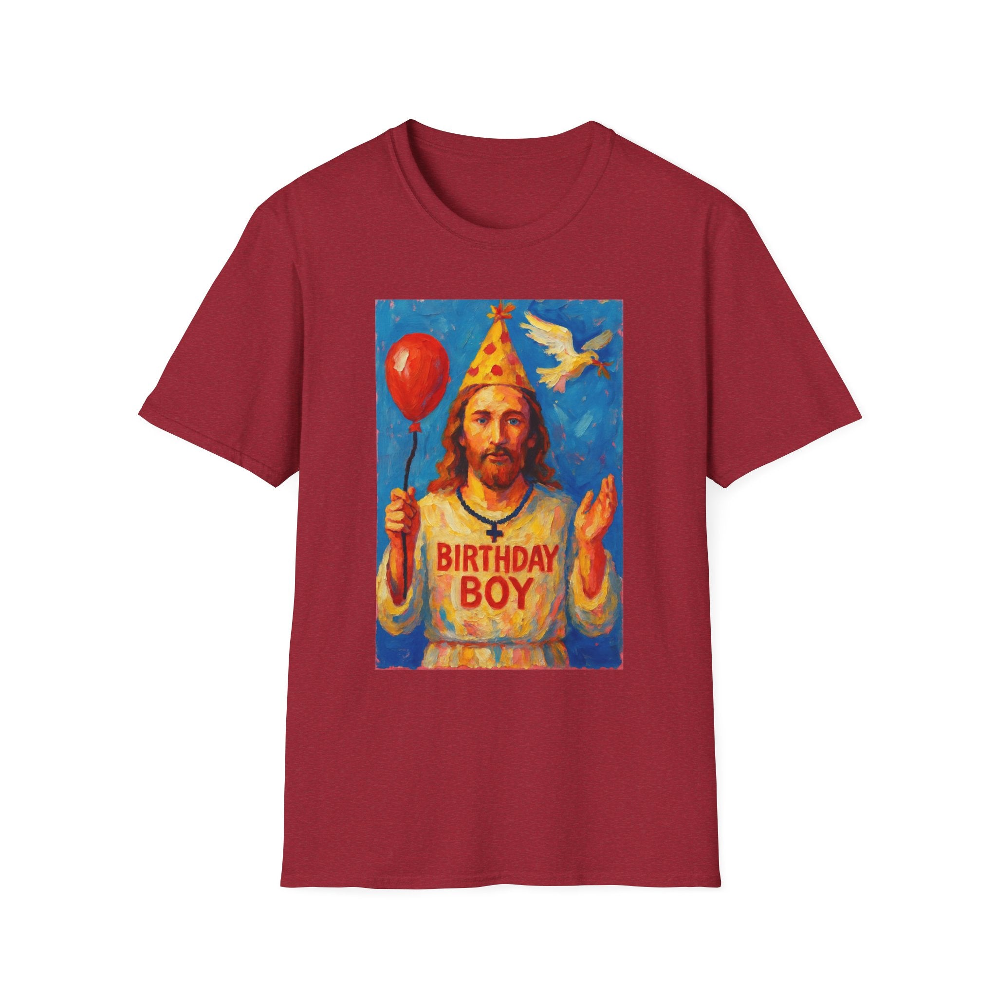Vintage Religious Icon Birthday Boy T-Shirt Go Jesus, it’s your birthday!