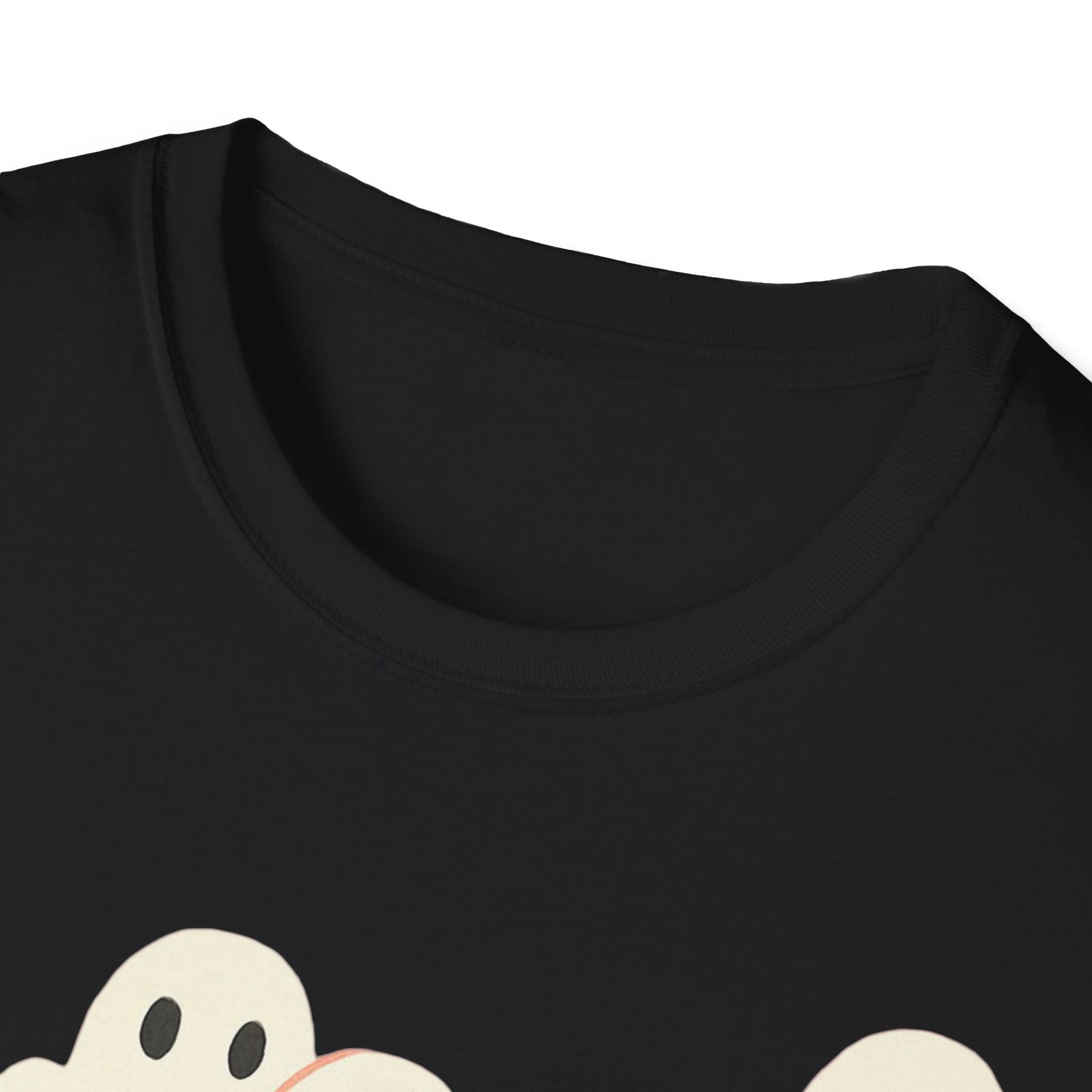 Ghost Spooky Cute Goth Halloween Unisex Softstyle T-Shirt, Halloween Shirt, Ghost Lover Gift, Halloween Costume, Halloween Party Tee, Gothic