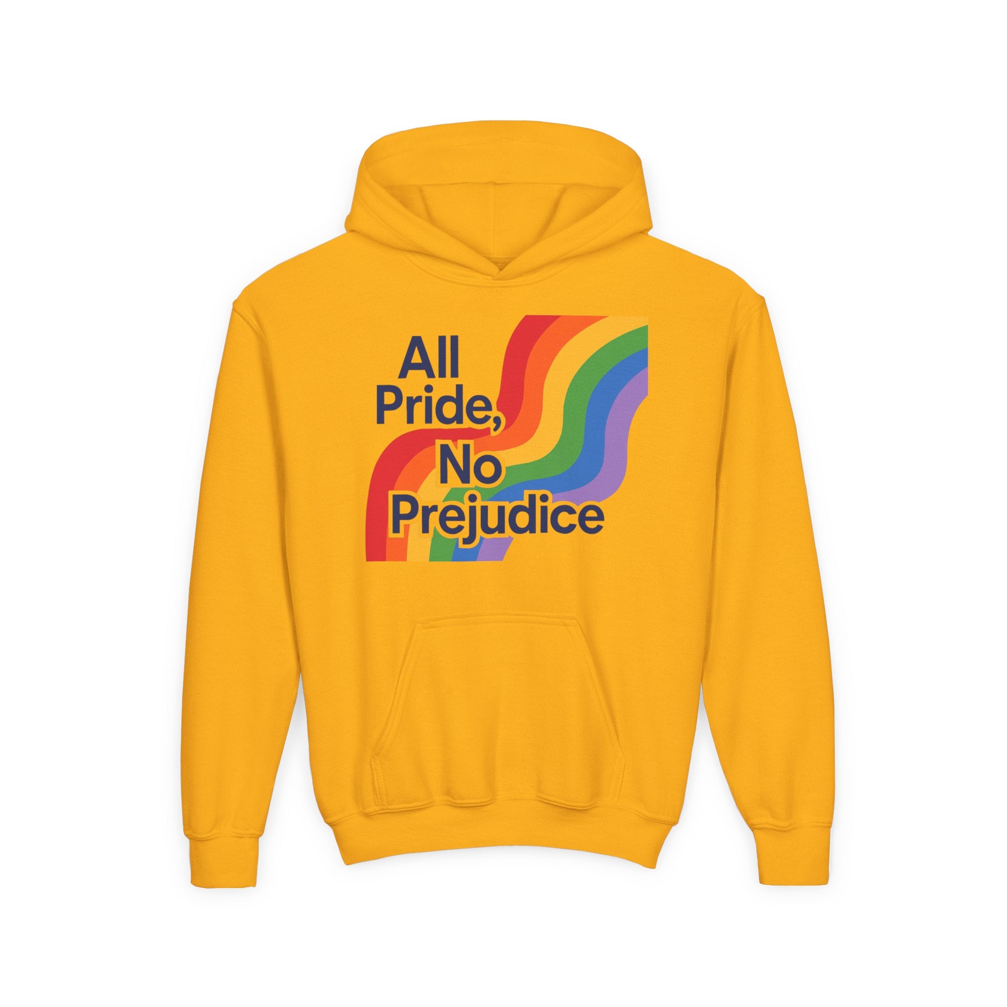 Pride-Themed Youth Hoodie - All Pride, No Prejudice, LGBTQIA+ Apparel, Comfortable Sweatshirt, Gift for Pride Day, Inclusive Fashion, [...]