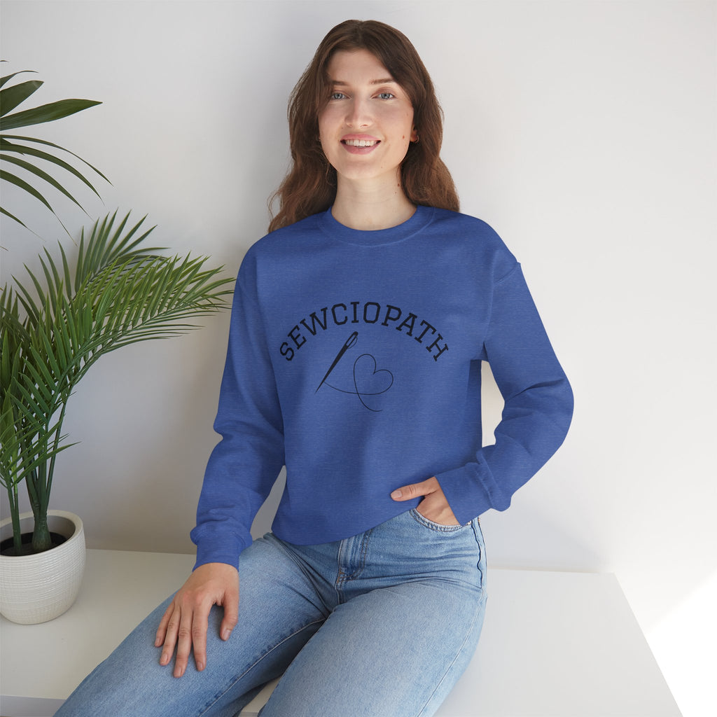 Funny Sewciopath Crewneck Sweatshirt sewing gift