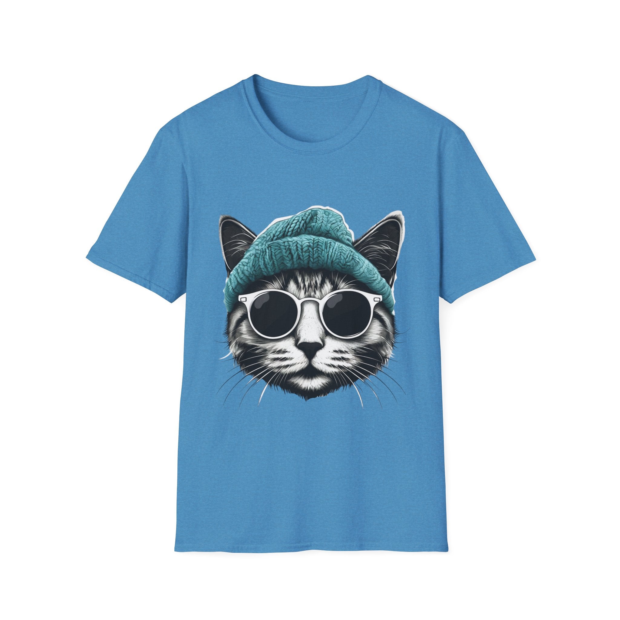 Cool cat with a Knit Cap Cat lovers gift unisex tshirt