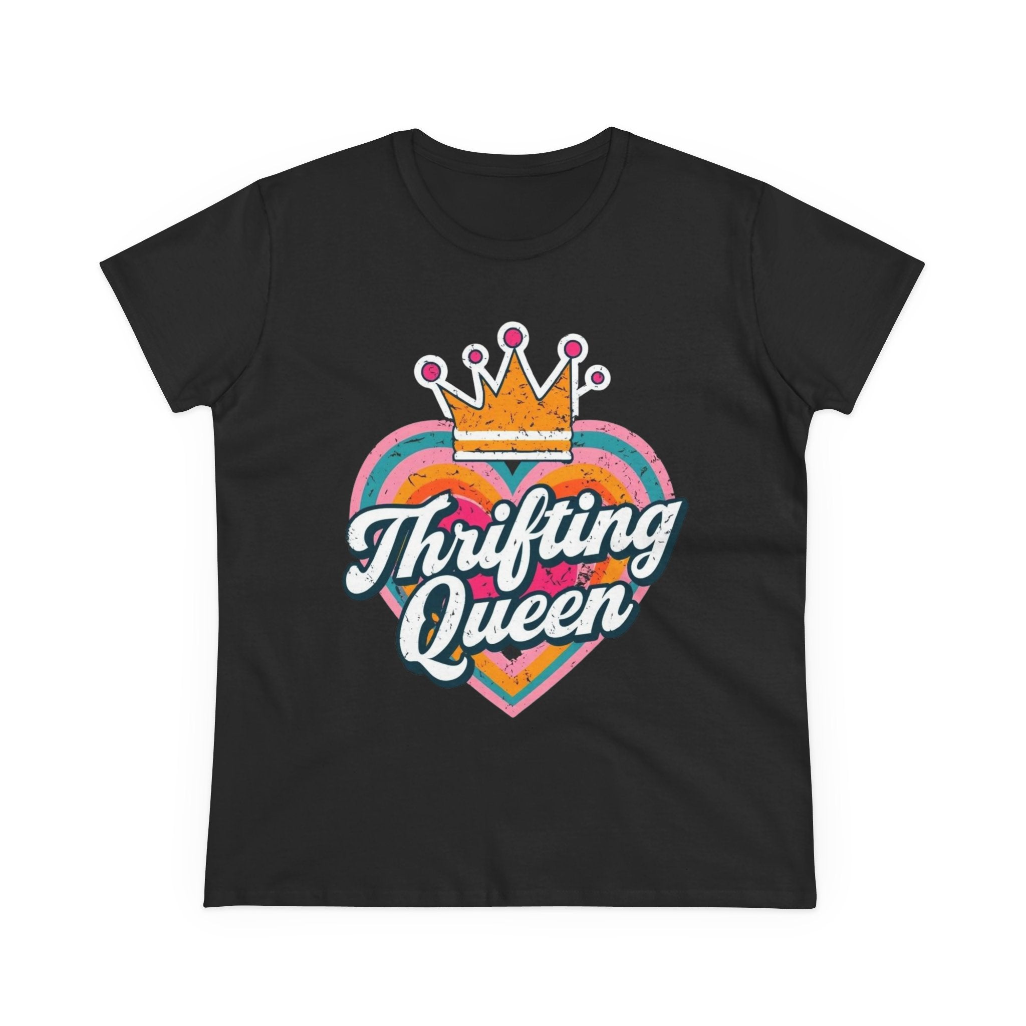 T-Shirt, Thrifting Queen, Upcycle, Recycle, Reuse, Vintage, Women's Tee Shirt