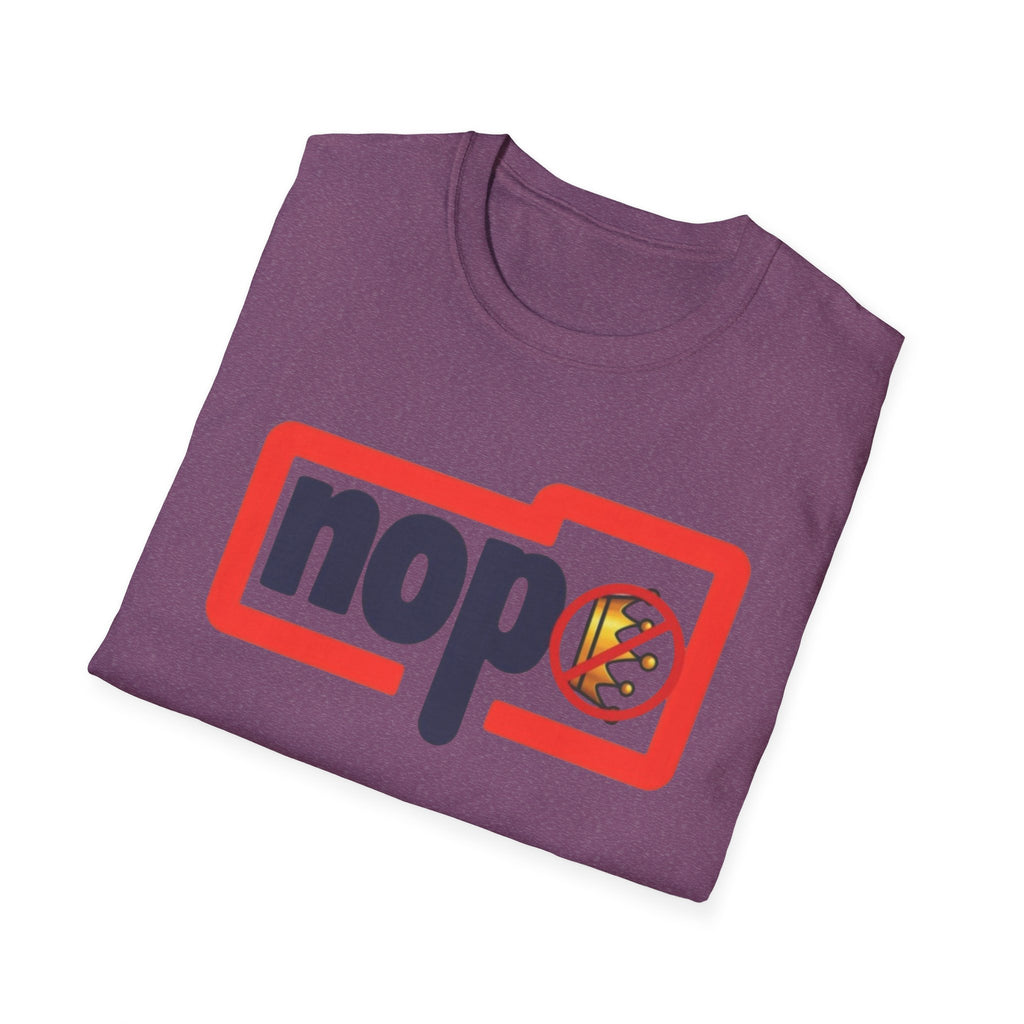 Unisex T-Shirt Nope No Kings Anti Trump Activists Gift Crown unisex