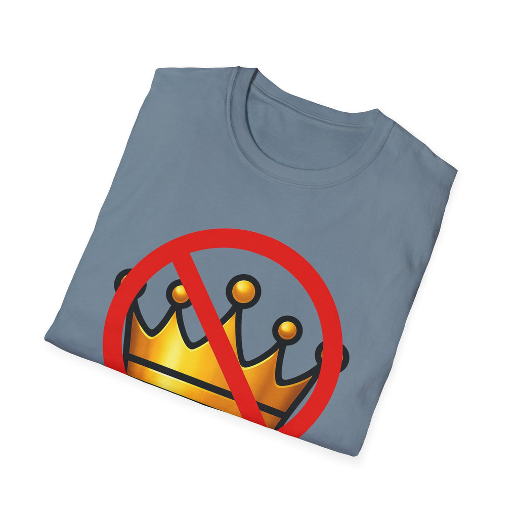 No Kings Anti Trump Protest Activist Unisex Softstyle T-Shirt, Resist Gift, June 14 Social Justice Tee, Activism Apparel, Political