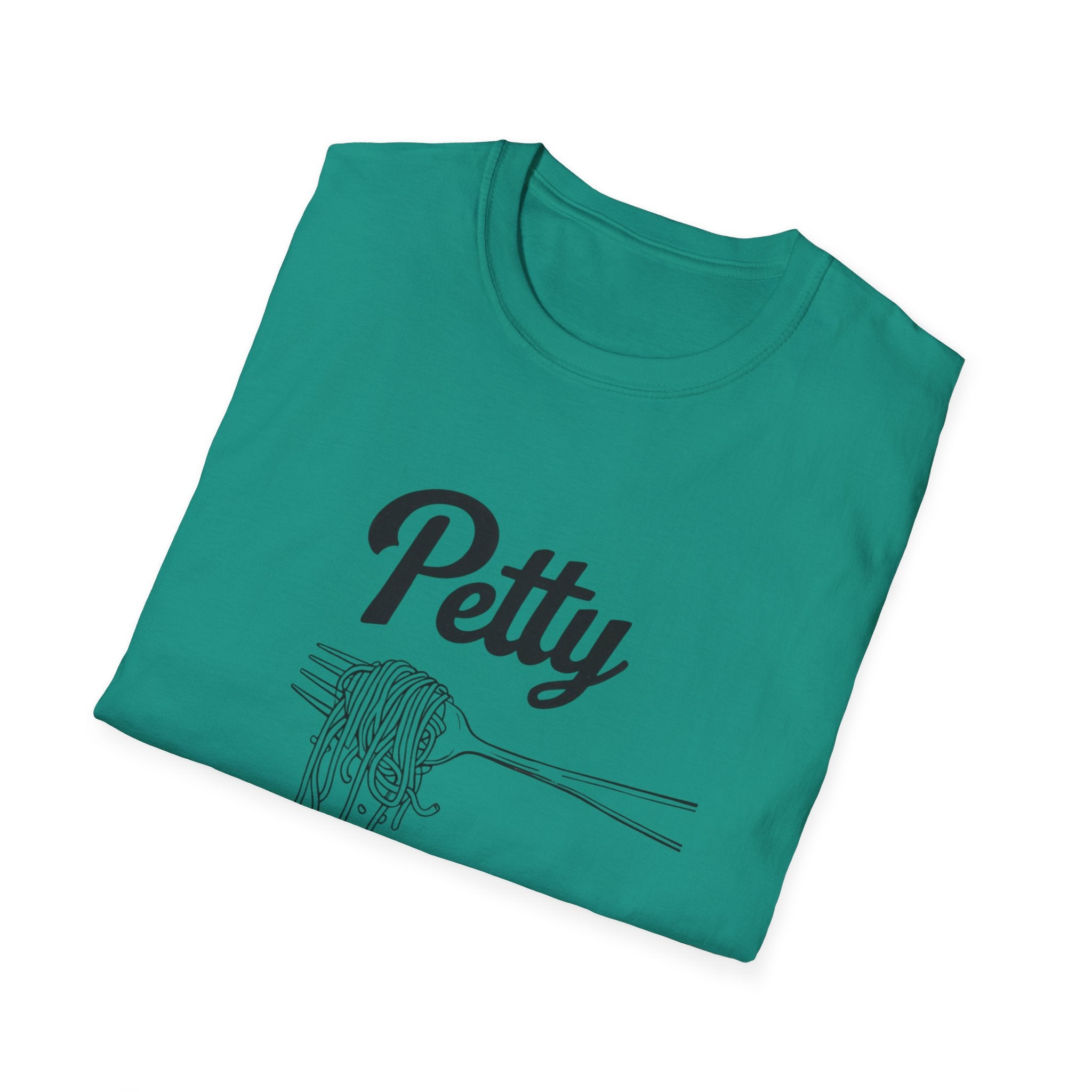 Petty spaghetti Humor Unisex T-Shirt, Funny Graphic Tee, Comfy Casual Wear, Gift for Friends, Quirky Statement Shirt