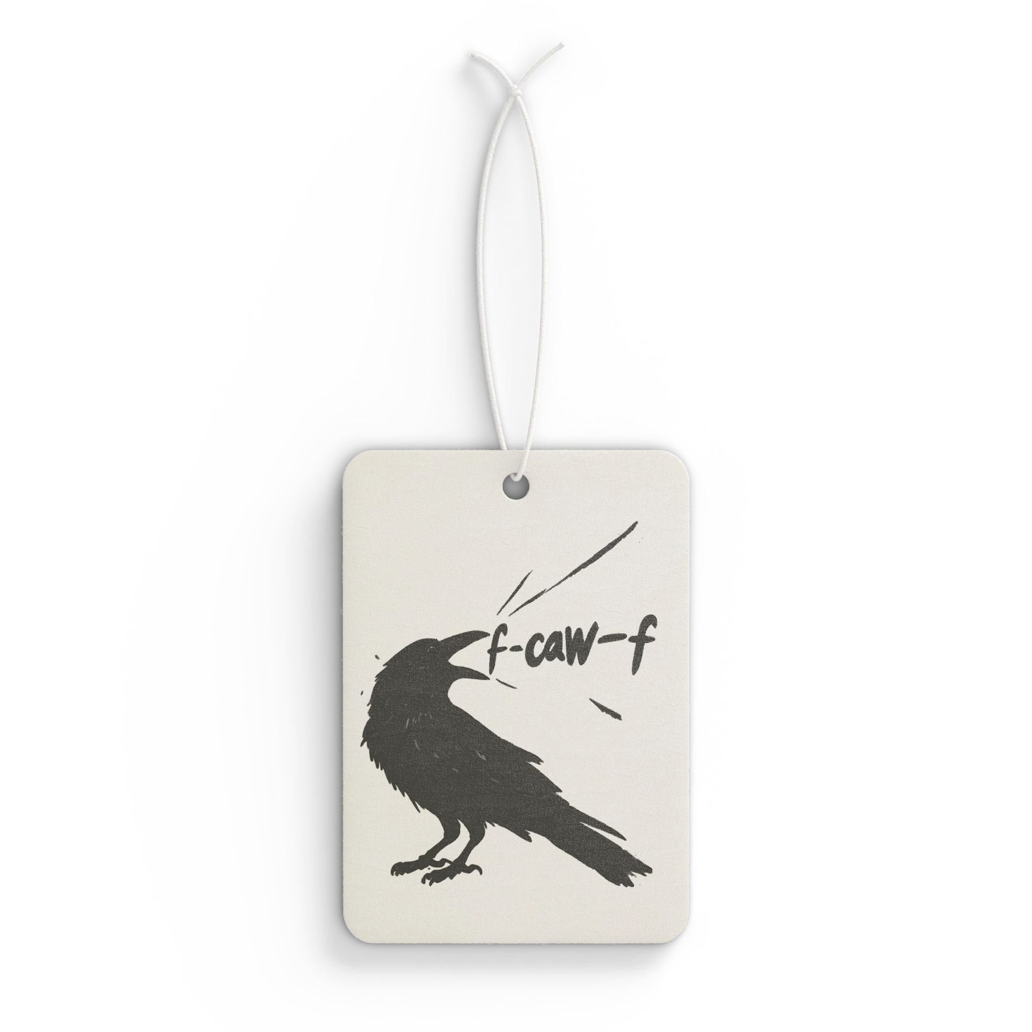 Raven F-Caw-F' Car Air Freshener — Gothic Crow Scented Ornament