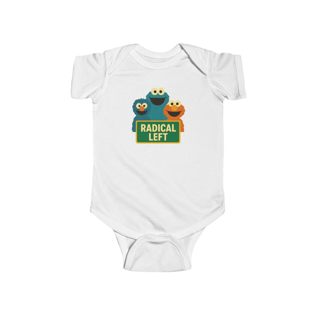 Cute Baby Gift Bodysuit with "Radical Left" Design, Infant Onesie, political Gift, Baby Shower Present, Adorable, liberal gift Baby Fashion