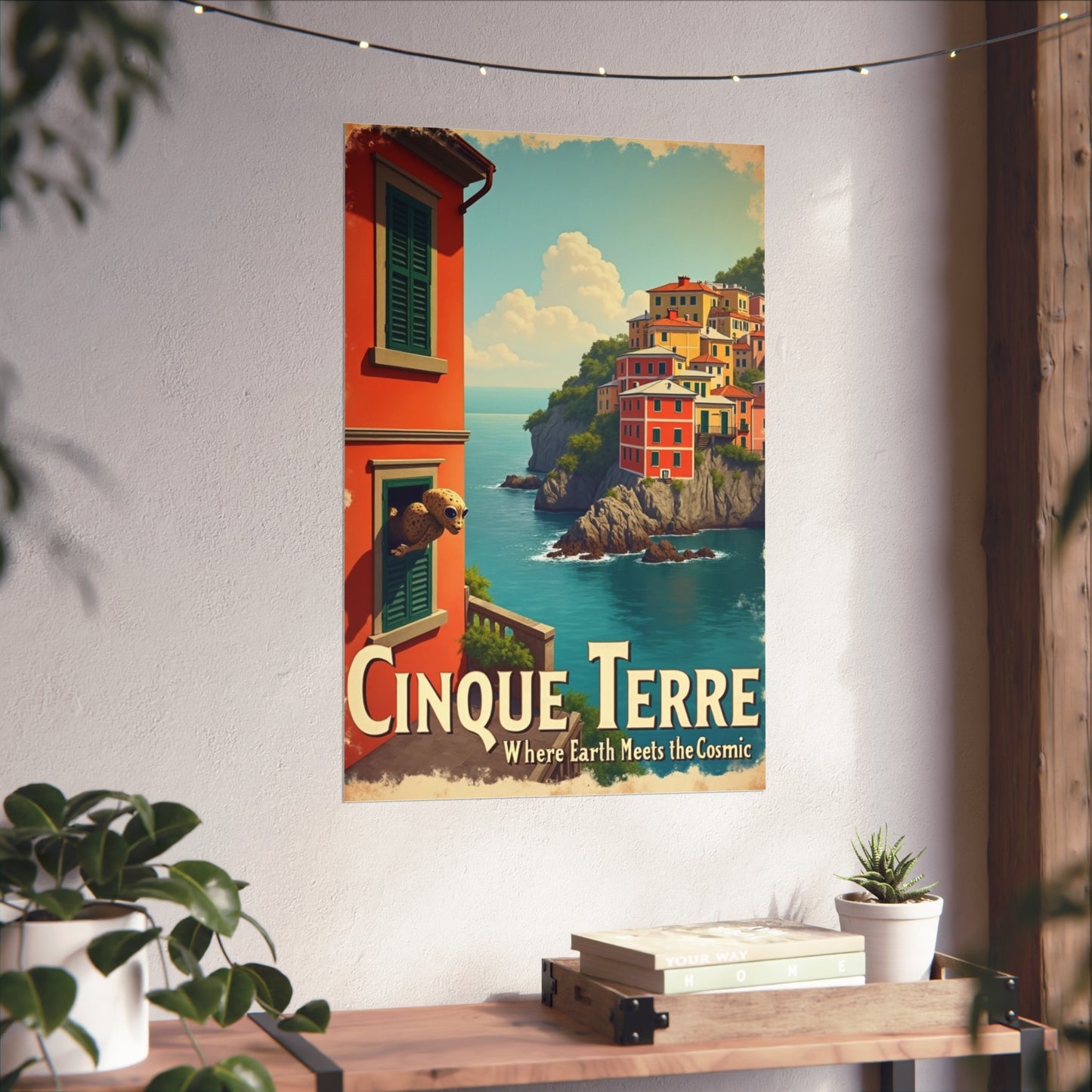 Poster: Cinque Terre Extraterrestrial Travel