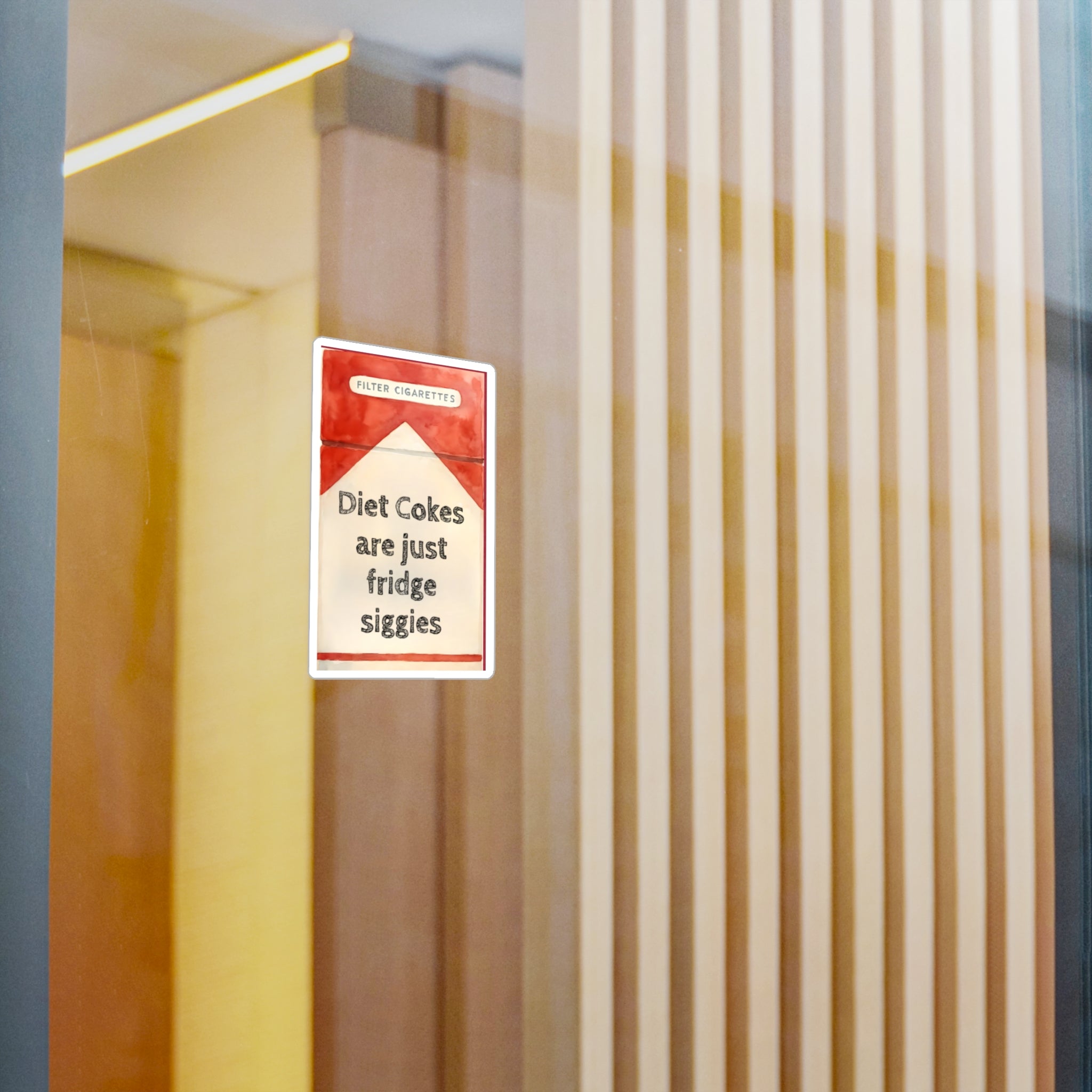 Vinyl Decal Stickers - Diet Coke Fridge Siggies, Laptop Decals, Water Bottle Decor, Car Window Stickers, Phone Case Accessories