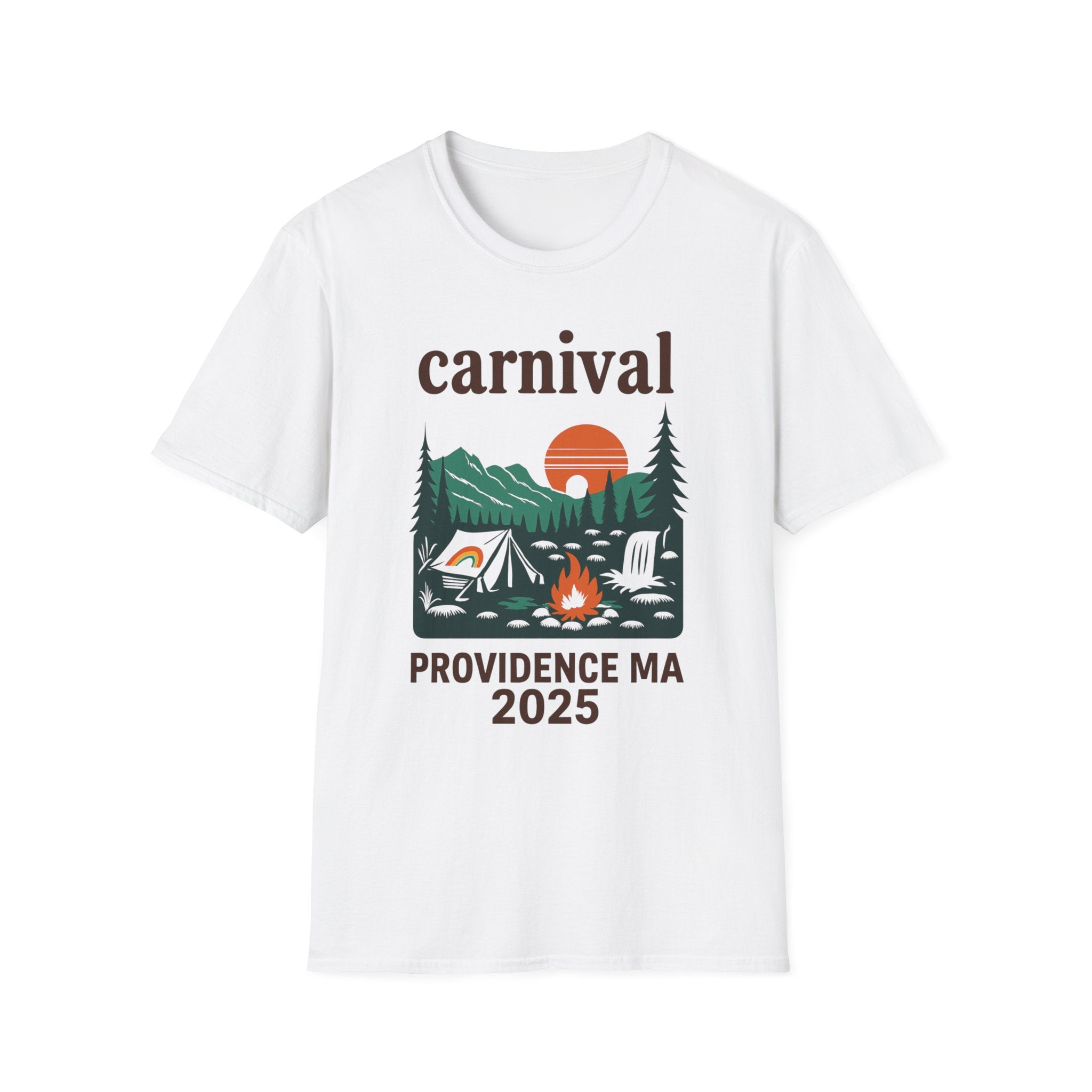 ProvinceTown maCarnival Graphic T-Shirt, Vintage Camping Tee, Unisex Softstyle Shirt, Festival , Summer Adventure Wear, Gift for Travelers