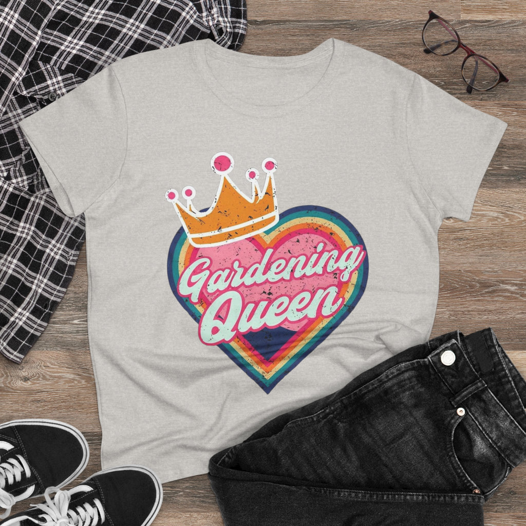 Gardening Queen Cotton Tee, Gardening Shirt, Gift for Gardeners, Summer Fashion, Plant Enthusiast Tee, Eco-Friendly Cotton Tee