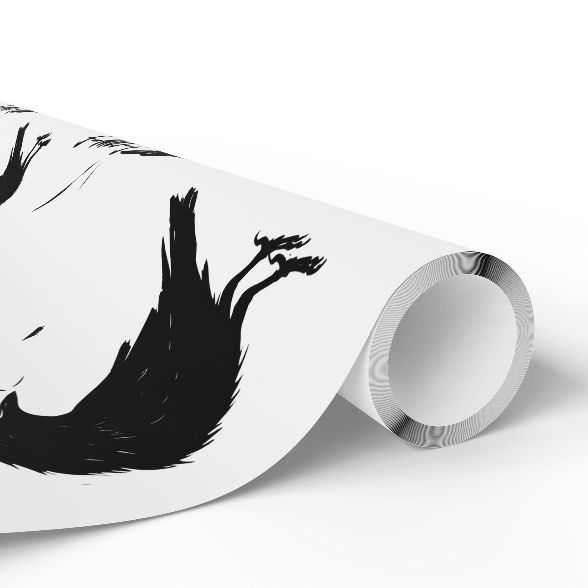 F-Caw-F. F*ck Off! Crow Wrapping Paper funny, sarcastic, crow, lover, edgy, wrapping, and gift paper