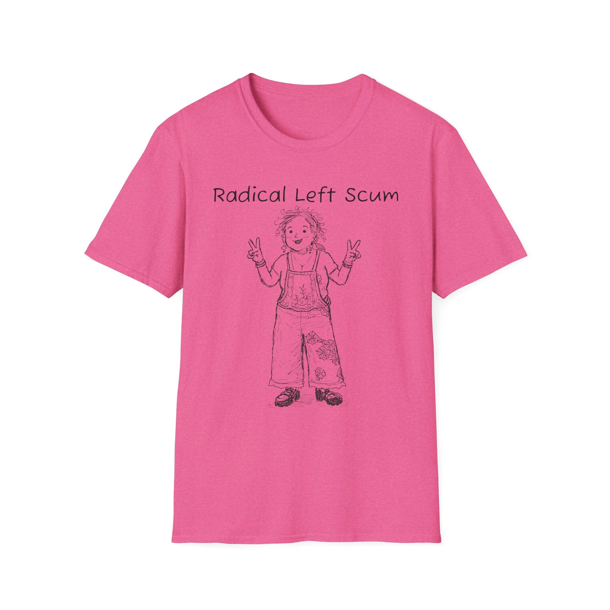 Radical Left Scum T-Shirt — Provocative Political Graphic Tee Anti Trump Streetwear