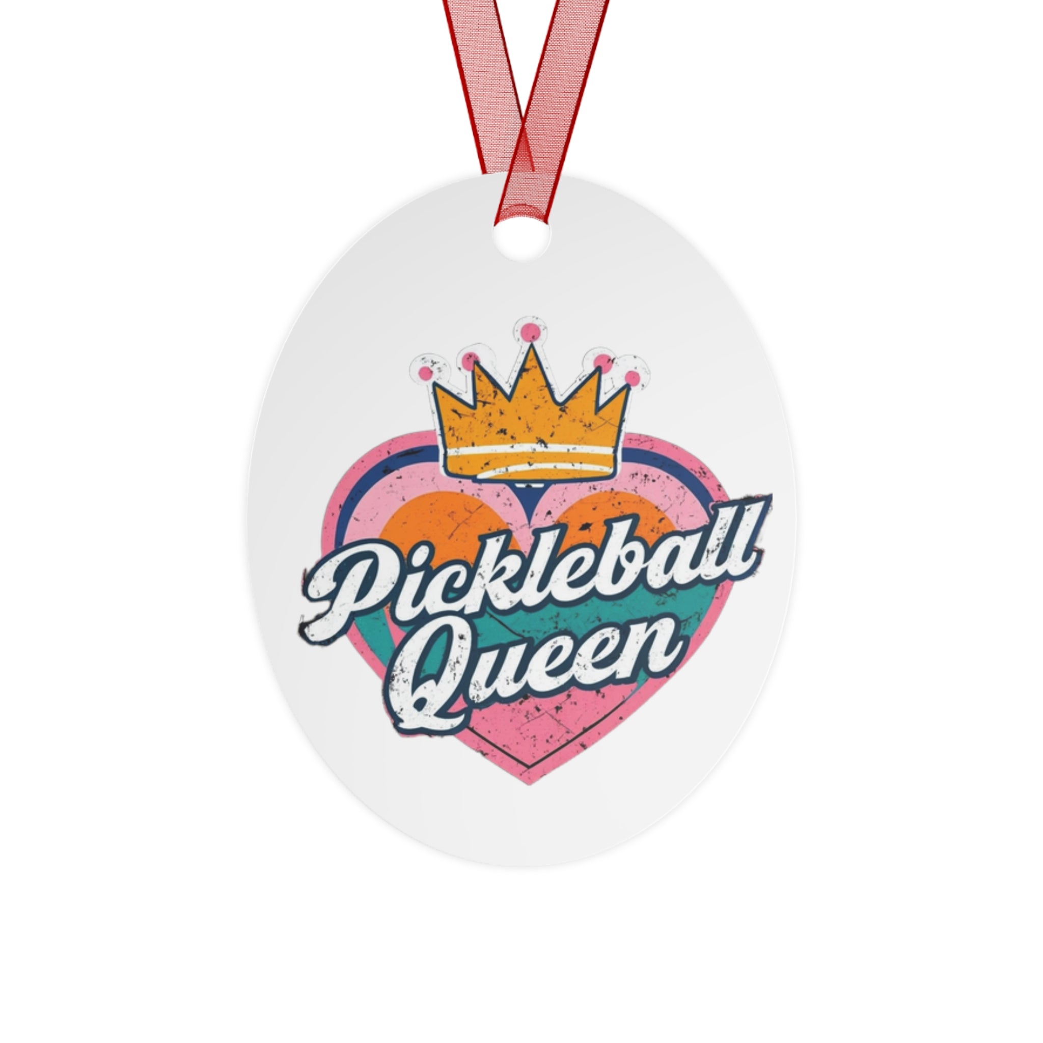 Pickleball Queen Metal Ornaments - Celebrate Your Passion for Pickleball