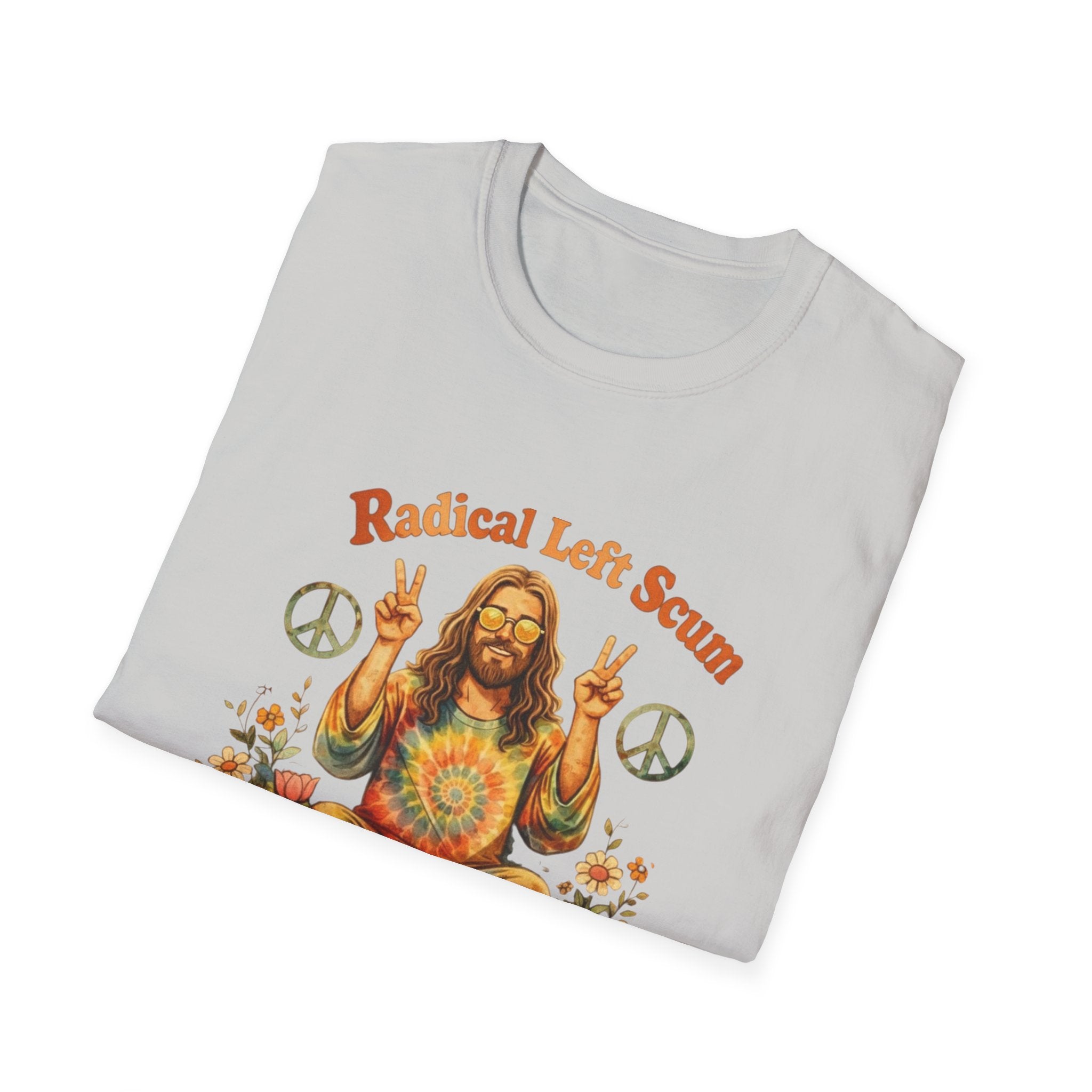 Radical Left Scum Hippie Peace Meditation T-Shirt
