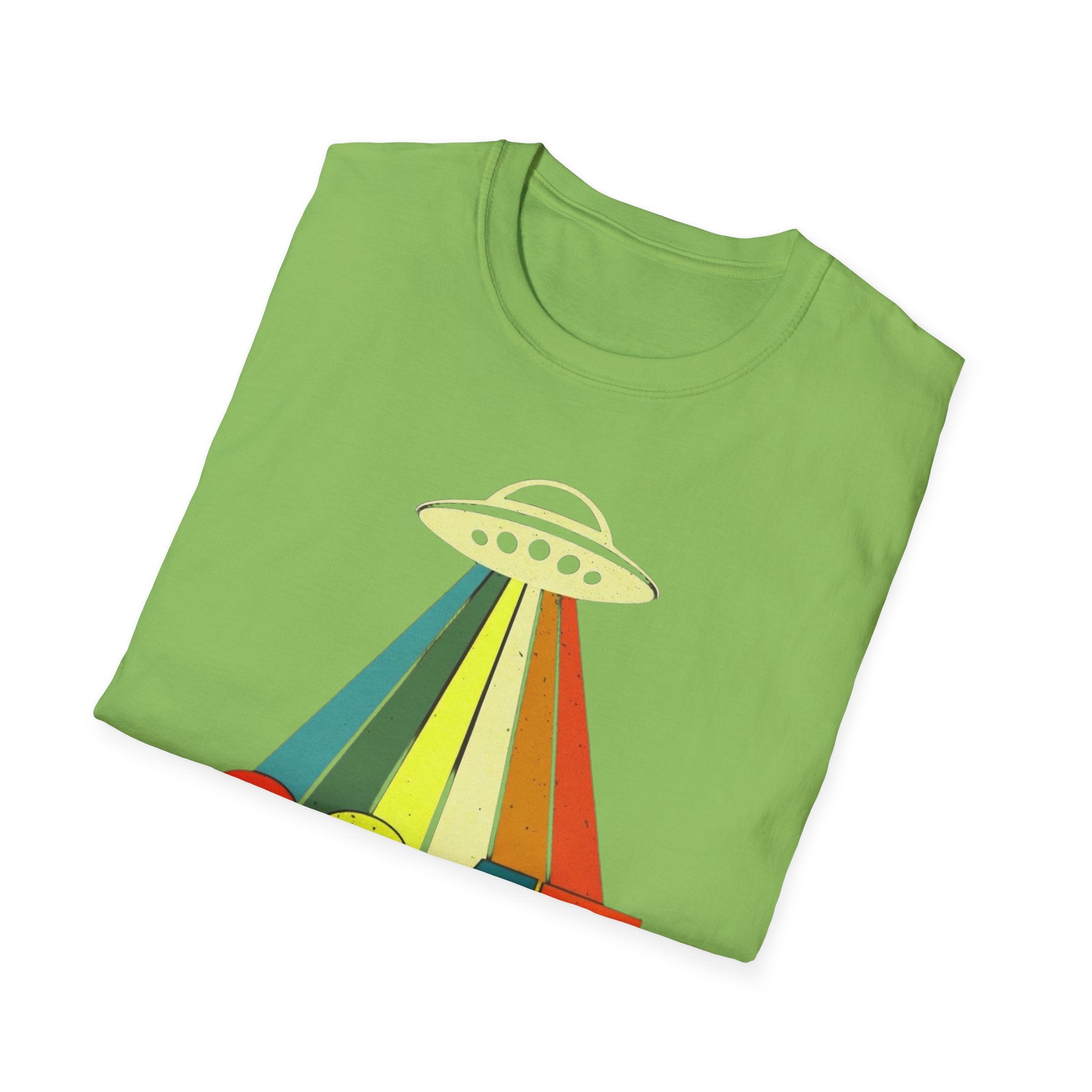 UFO Alien Anti Trump Protest Softstyle T-Shirt, Political Activist Tee, Social Justice Shirt, Protester Gift, Activism Apparel