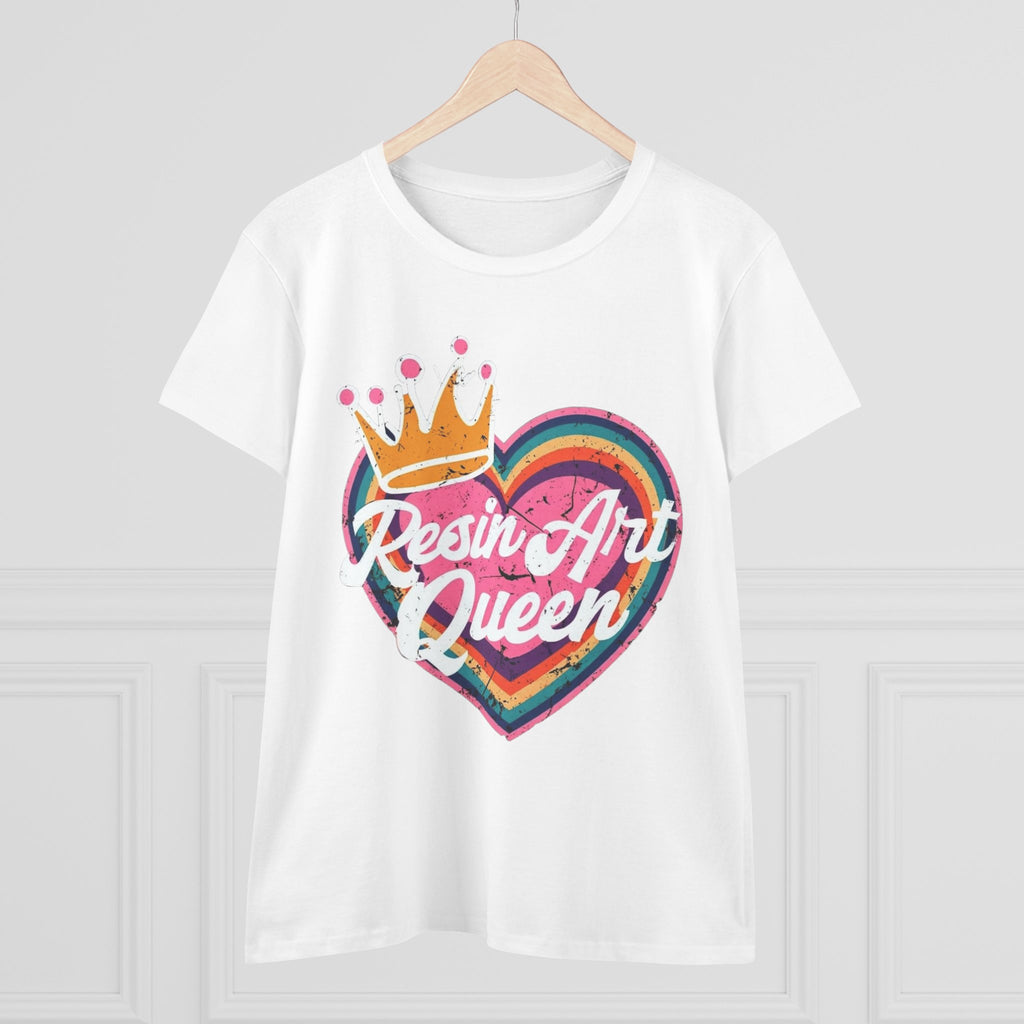 Resin Art Queen Tee - Fun, Colorful Cotton Shirt for Art Lovers, Gifts, Festivals, Home Parties, Creative Outfits