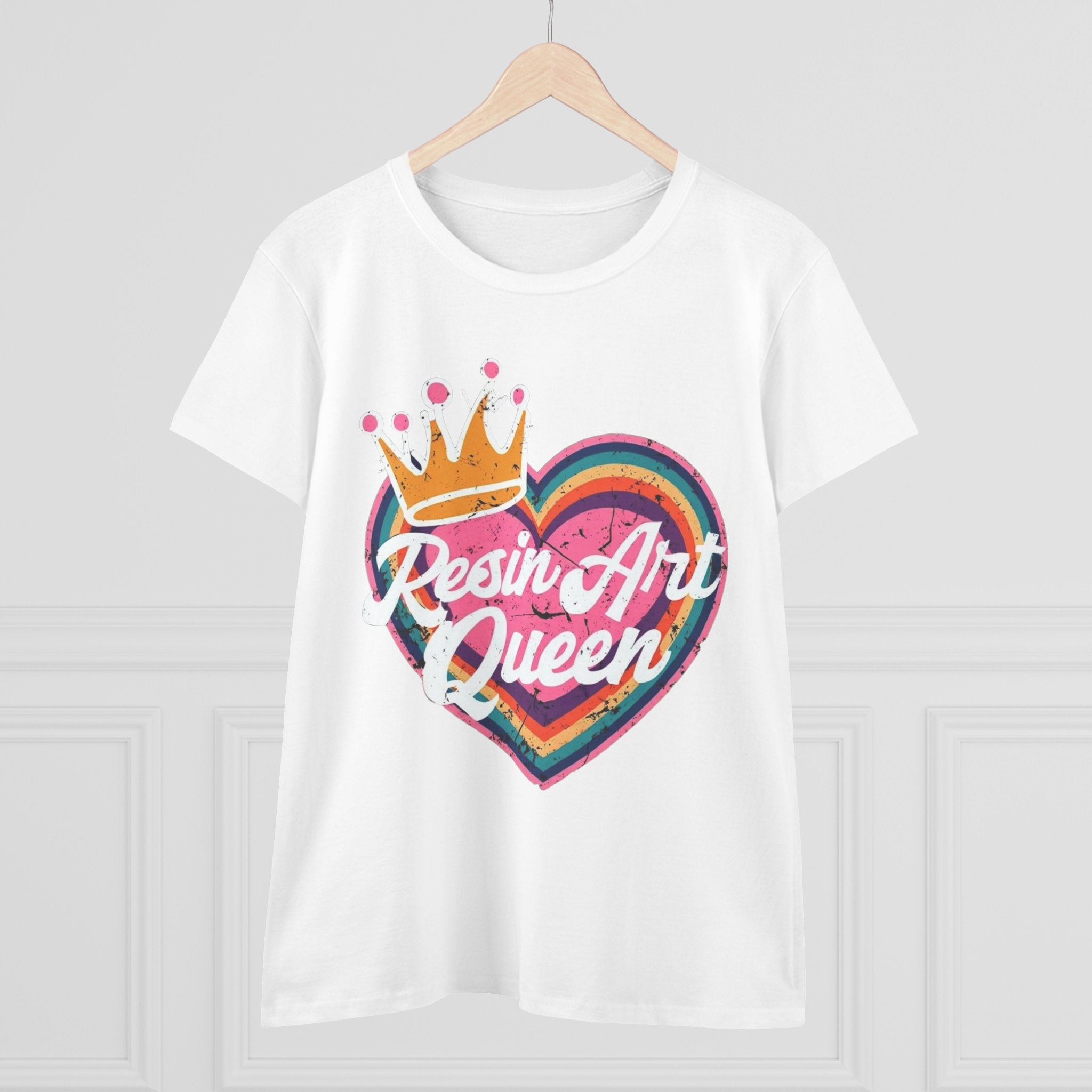 Resin Art Queen Tee - Fun, Colorful Cotton Shirt for Art Lovers, Gifts, Festivals, Home Parties, Creative Outfits