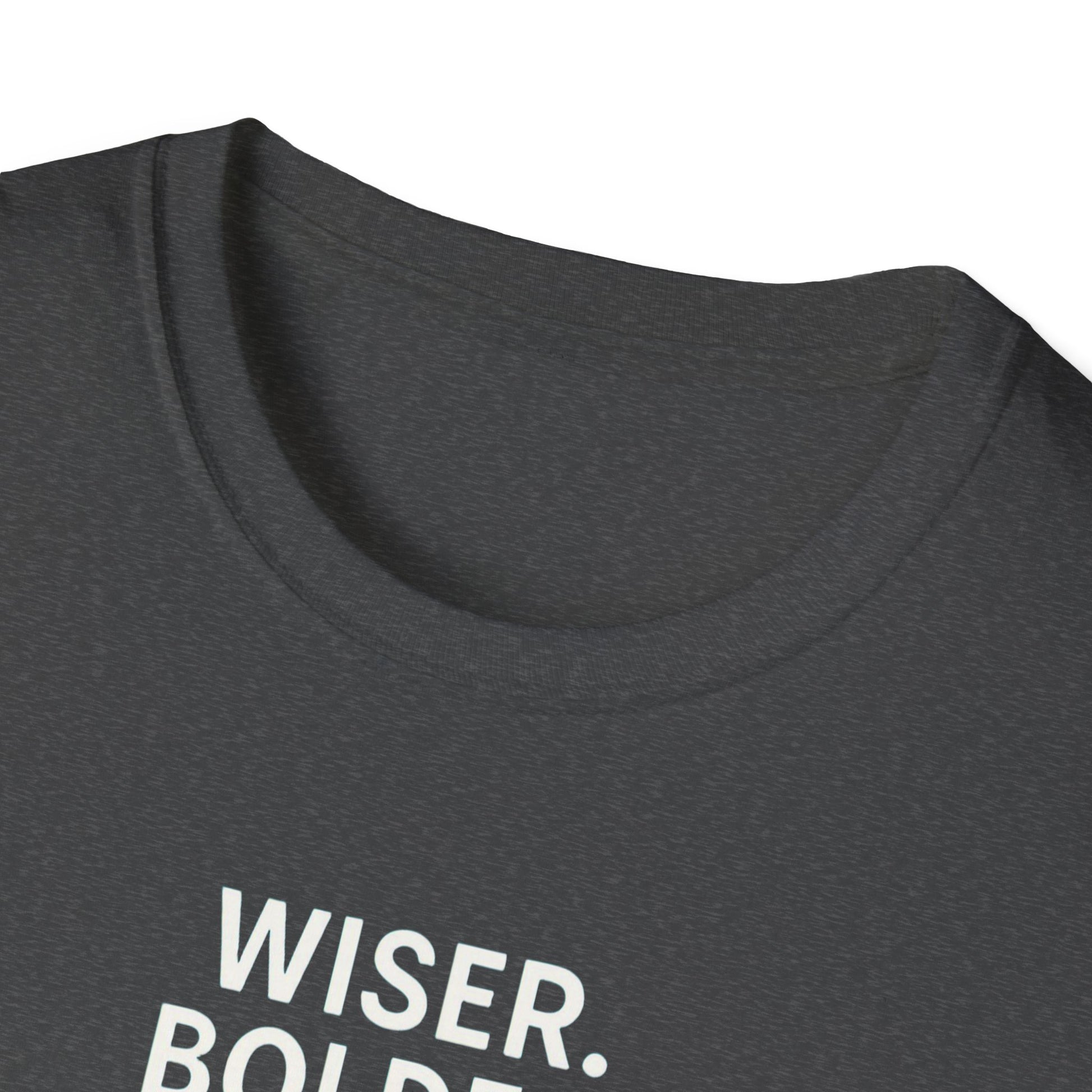 Menopause Transformation Unisex Softstyle T-Shirt, Wiser Bolder Hotter Literally, Hot Flash Tee, Gift for Women, Funny Menopausal Shirt