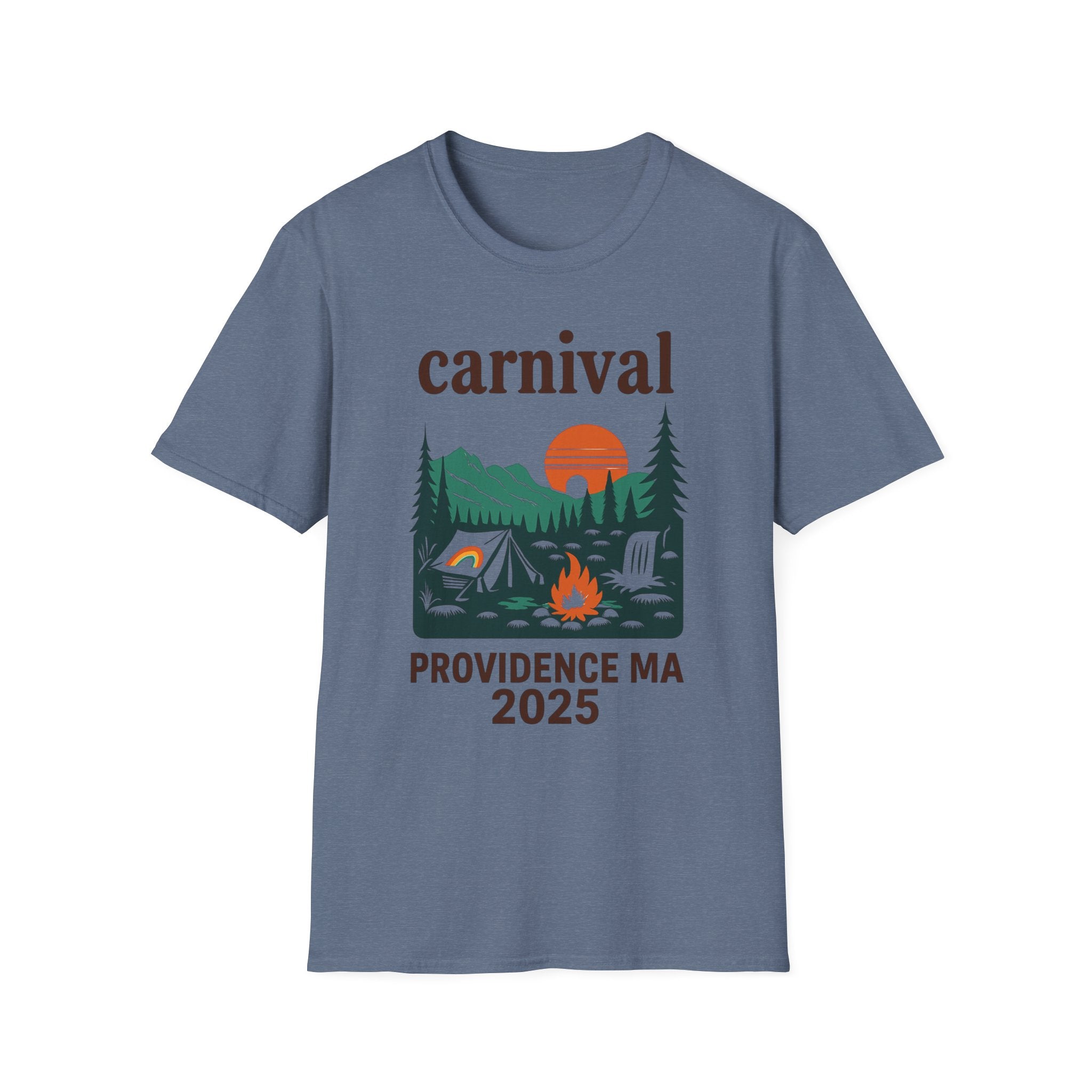 ProvinceTown maCarnival Graphic T-Shirt, Vintage Camping Tee, Unisex Softstyle Shirt, Festival , Summer Adventure Wear, Gift for Travelers