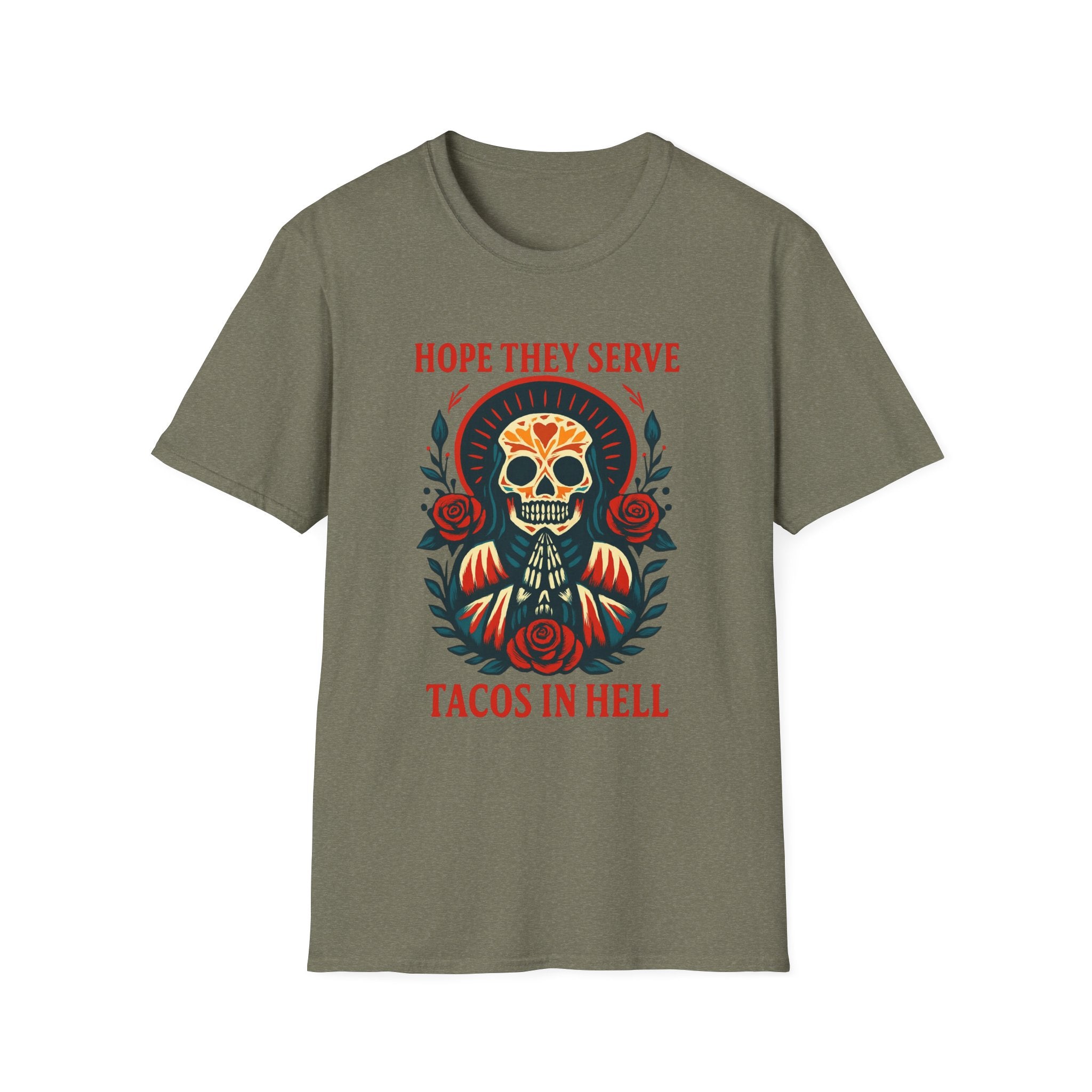 Skull T-Shirt, Funny Taco Lover Gift, Unisex Tee Hope they sell tacos in Hell.