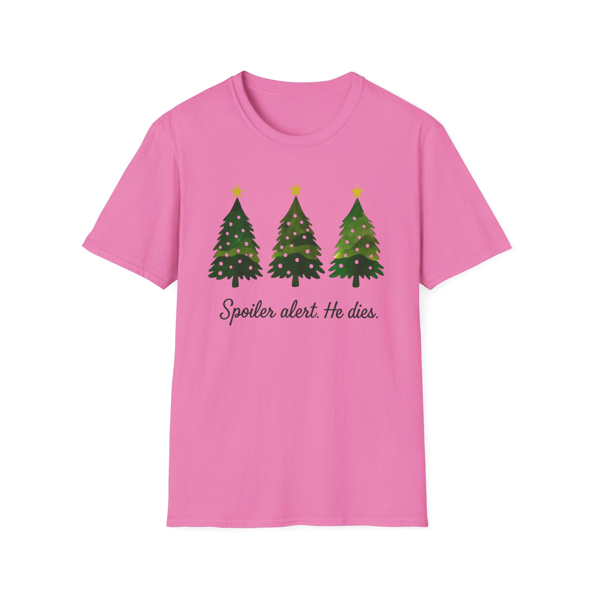 Spoiler Alert. He dies. Funny Jesus Christmas Tree T-Shirt